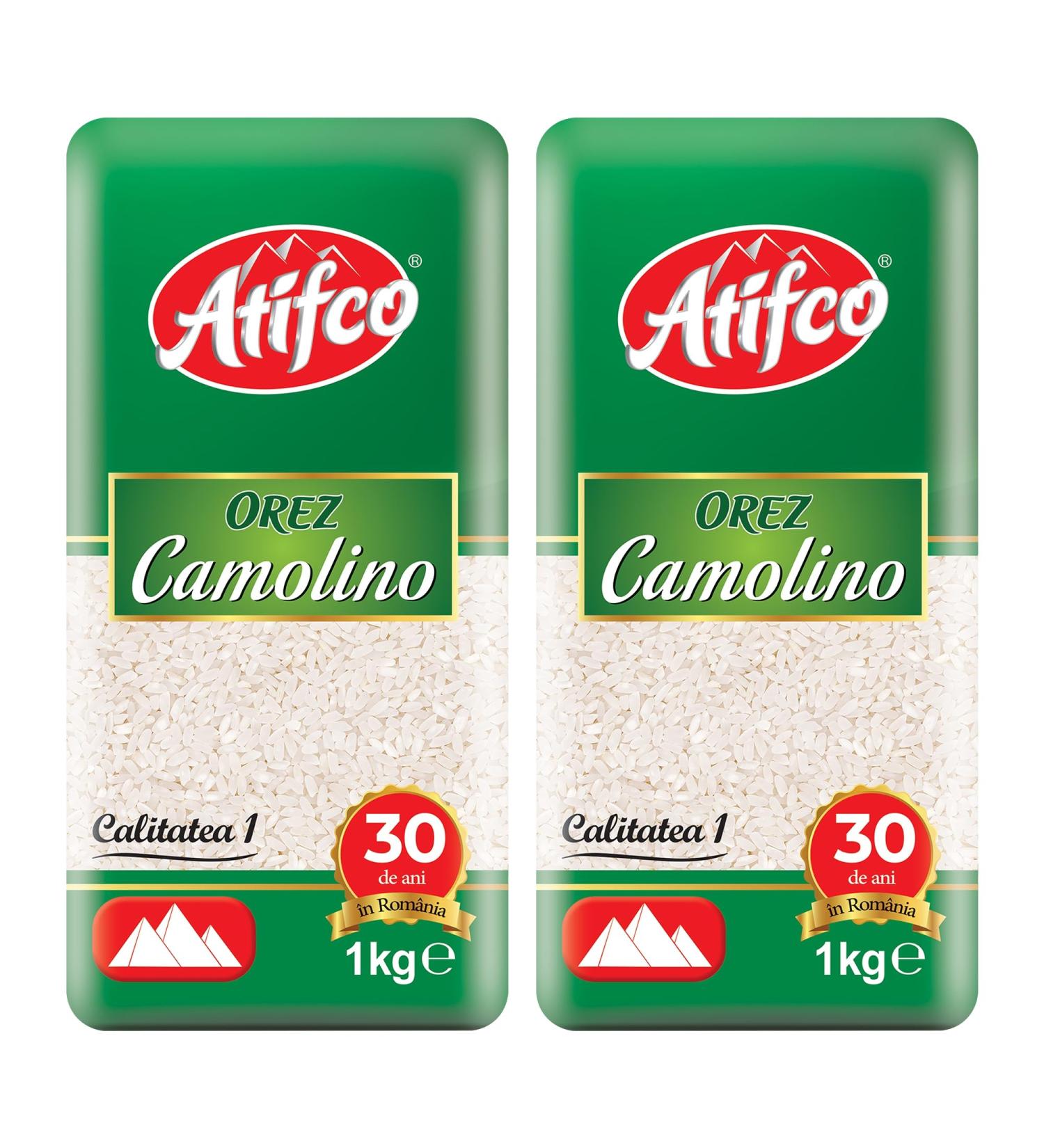 Atifco Orez Camolino White Rice 1Kg | Long Grain White Rice | Fluffy and Flavorful Side Dish | Grown in Romania | Ideal for Stir Frys Salads & Currys | Pack of 2 - Buy Online on GoSupps.com