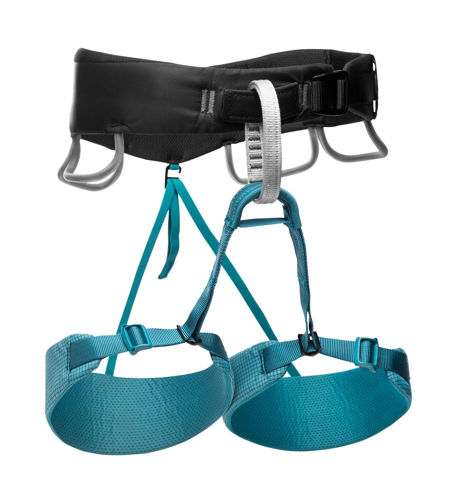 Black Diamond Women's Momentum Rock Climbing Harness - Small, Aqua Verde - Buy Online on GoSupps.com