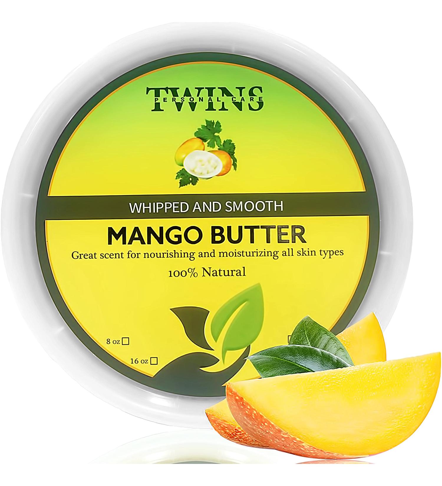 Whipped Mango Butter 8oz - All Natural Body Moisturizer for Dry Skin | Ideal for Body Butter Cream & Lotions - Buy Online on GoSupps.com