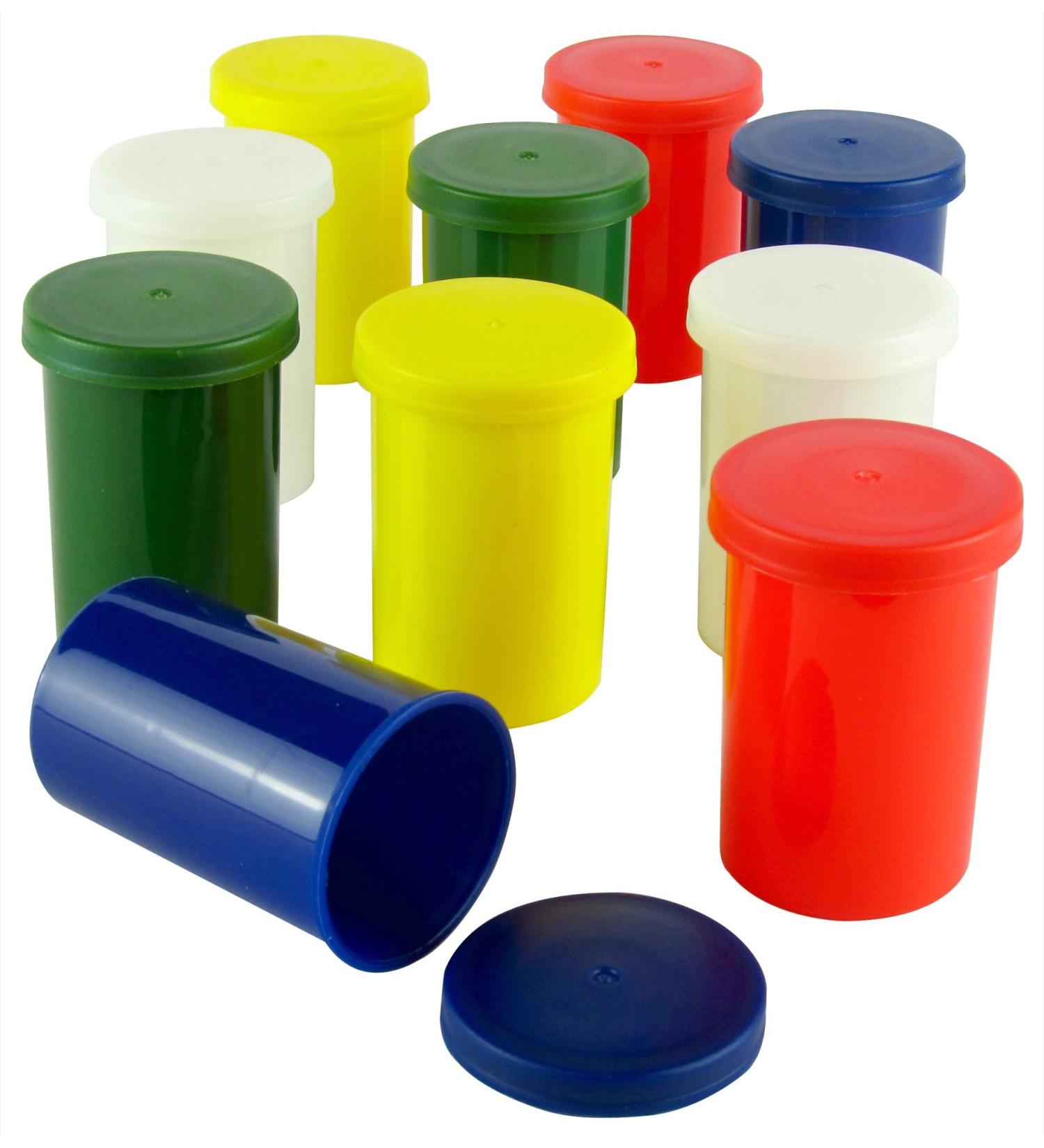 Buy Unconventional Panda Colorful Film Canisters - Sturdy Plastic for Geocaching & Small Parts (10 Pieces) | International Shipping Available - Buy Online on GoSupps.com