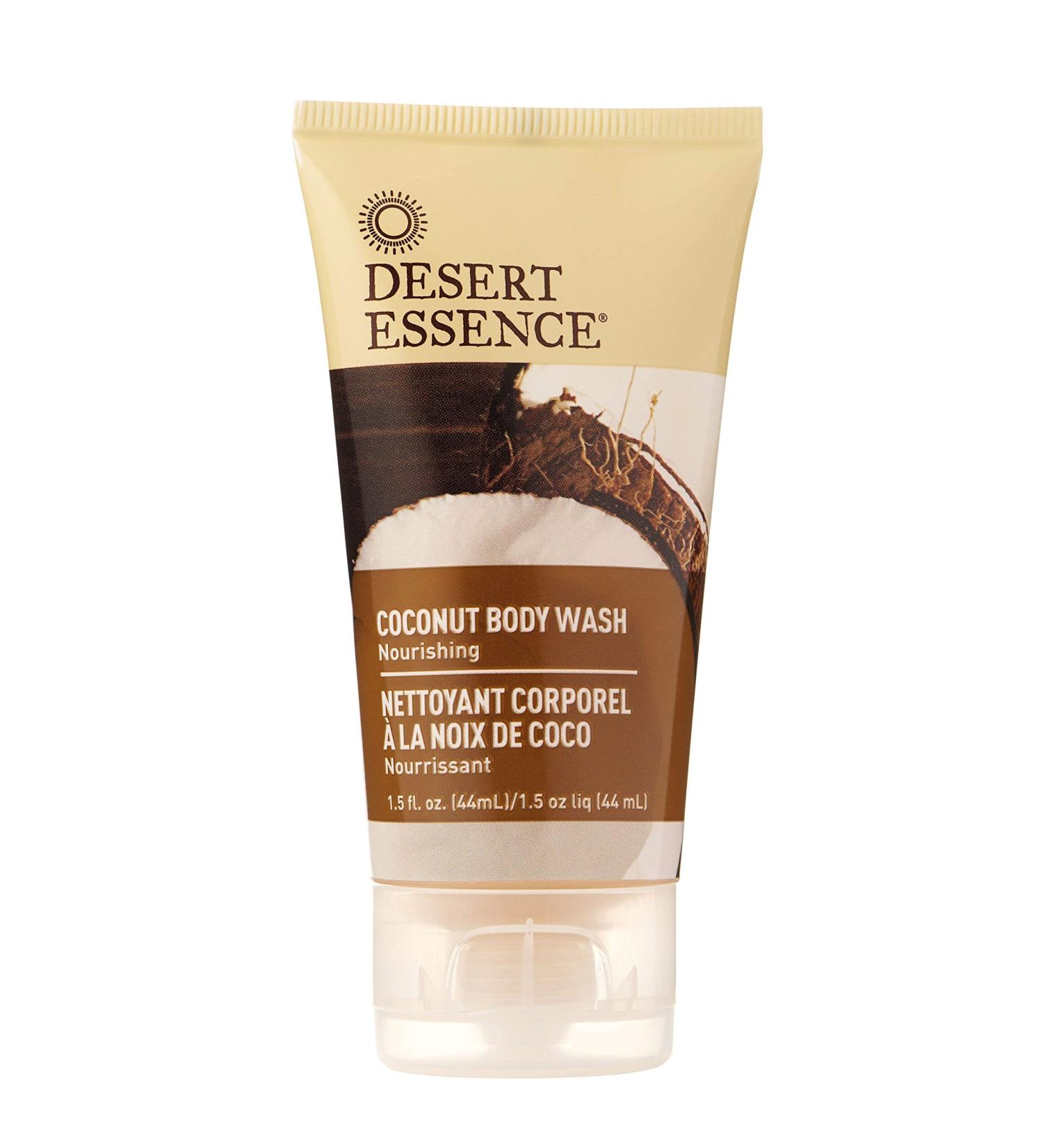 Desert Essence Travel Size Coconut Body Wash 1.5 fl oz (44 ml)