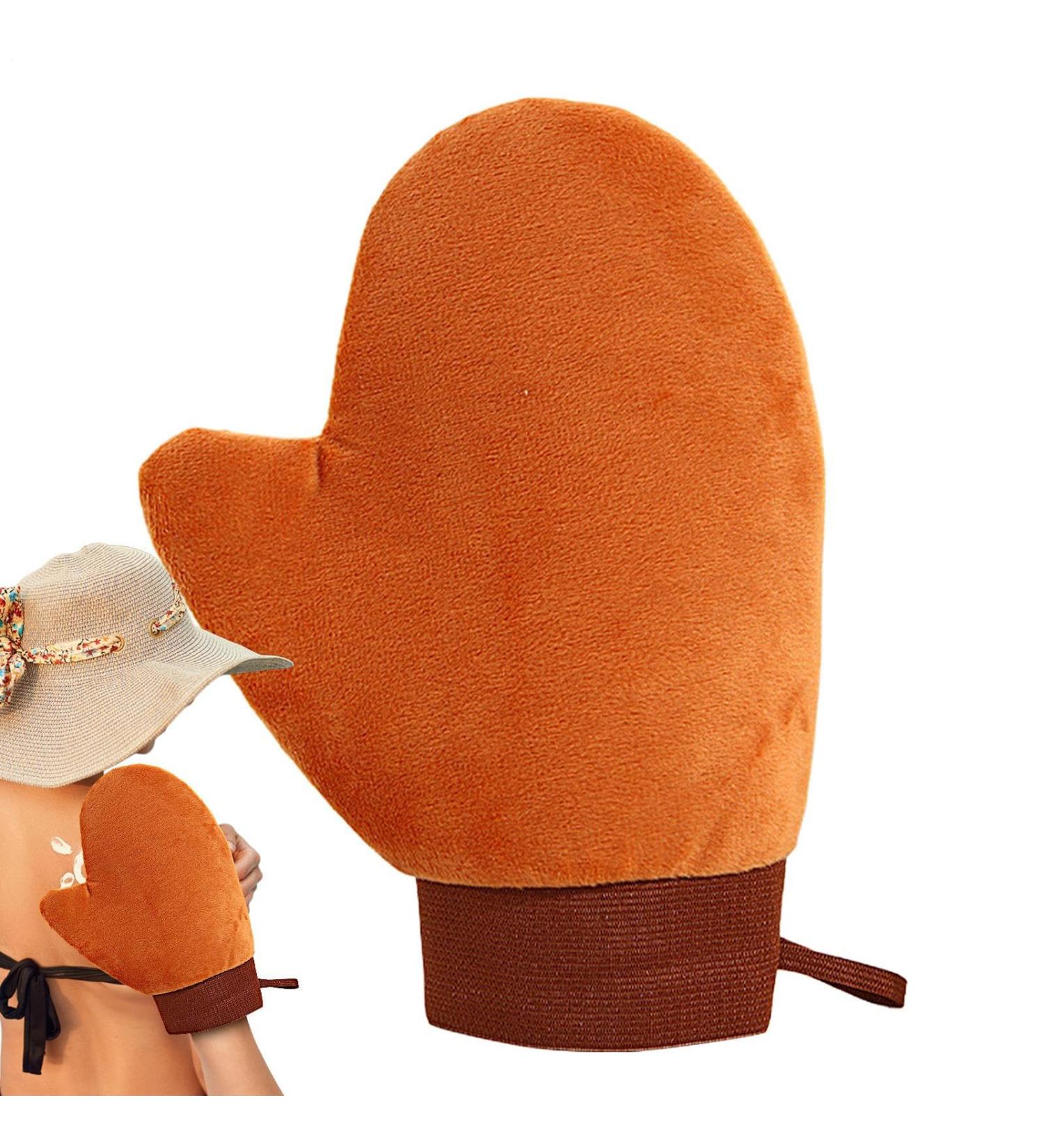  Hogvinnatil Self-Tanning Mitt Self-Tanning Lotion Applicator | Massage Self-Tanning Lotion Applicator - Gentle Application on Body Hands Face Sensitive Skin - Ideal for Shower Travel Home Hotel - Buy Online on GoSupps.com