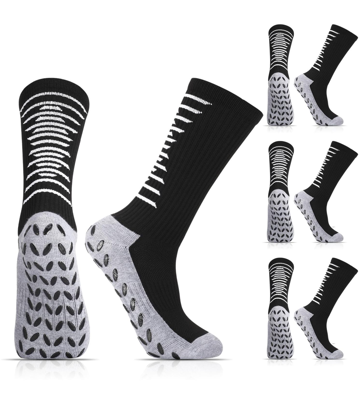 Buy Utensilsto 3 Pairs Football Grip Socks - Anti-Slip Sports Socks for Men (Size 38-46) | Perfect for Football Marathon and Basketball - Buy Online on GoSupps.com