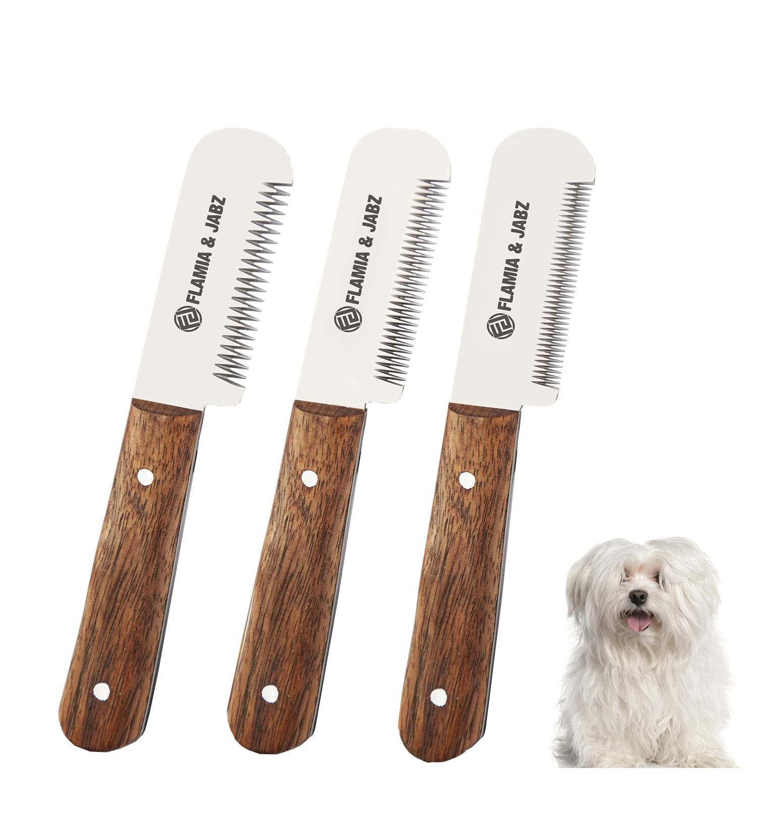 FLAMIA & JABZ Professional Stripping Knife  3 inch Stainless Steel Blade with Wooden Handle - Right Handed Tool 3 Piece Pack Natural wood - Buy Online on GoSupps.com