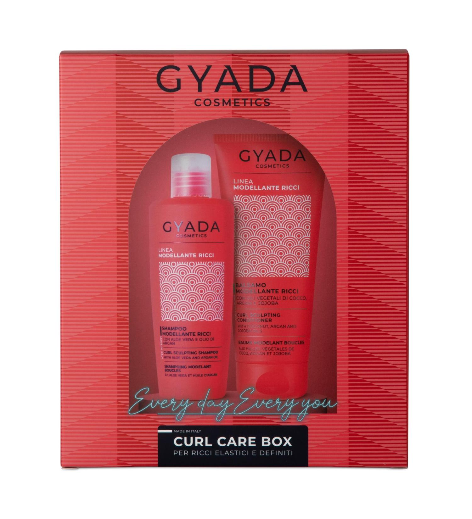  GYADA COSMETICS GYADA COSMETICS CURL CARE BOX Gift Set for Curly Hair Shampoo and Conditioner Aloe Vera Juice Flaxseed Oil Coconut Argan & Jojoba 250ml + 200ml - Buy Online on GoSupps.com