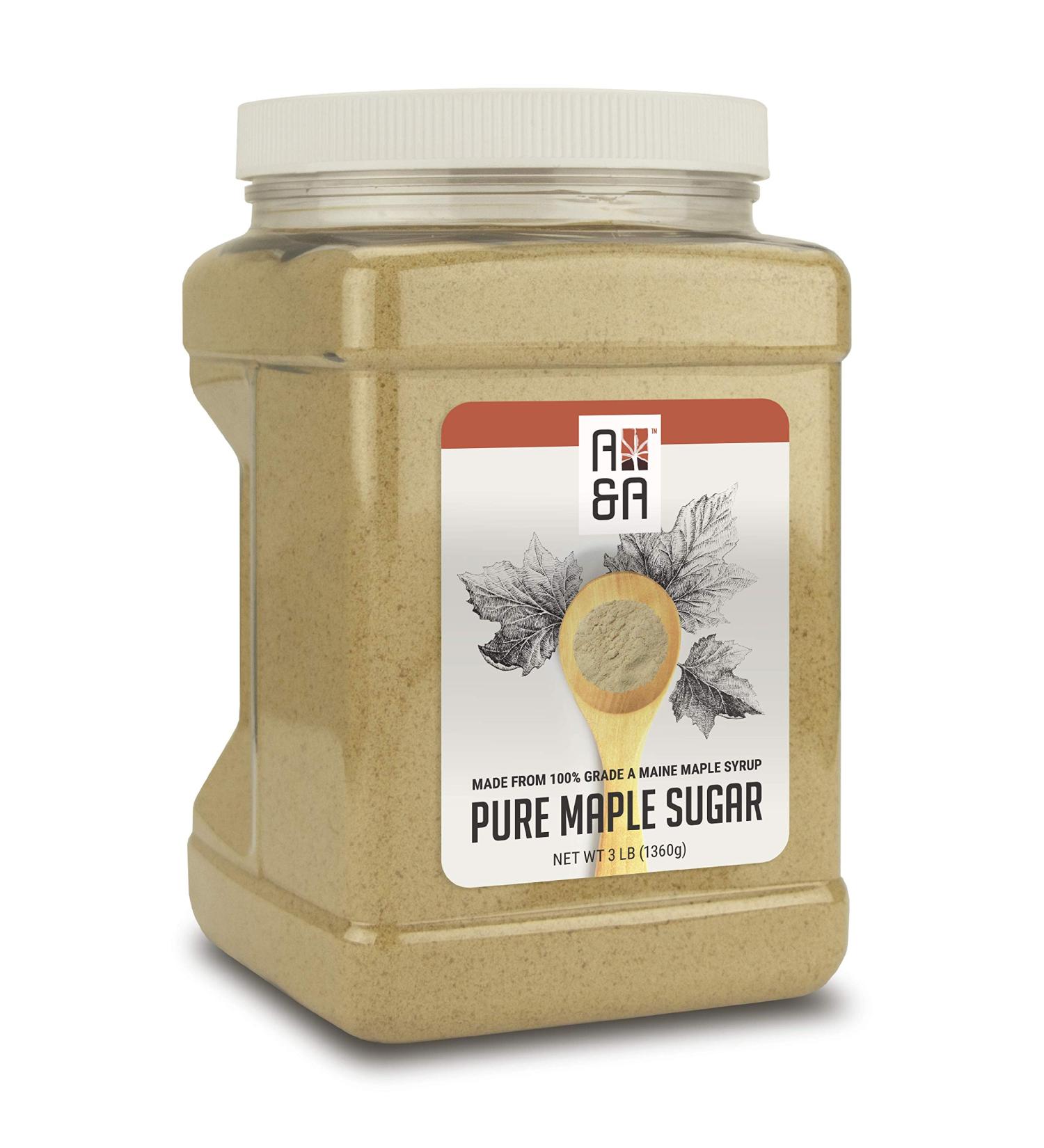 Pure Maple Sugar - 48 Oz - A&A Maple 3 Pound - Top Quality Sweetener - Buy Online on GoSupps.com