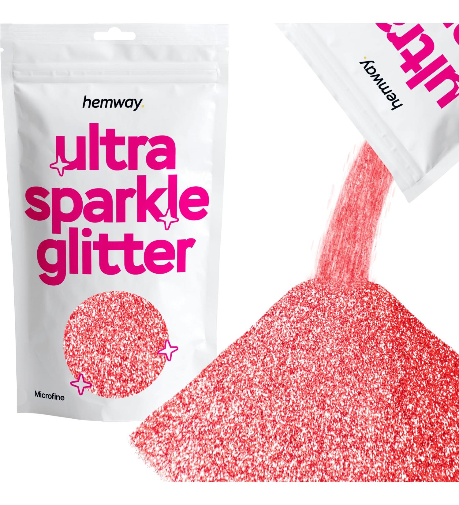 Hemway Ultra Sparkle Rose Gold Glitter - Microfine 1/256 (0.1MM) - Cosmetic Safe - 100g | International Shipping - Buy Online on GoSupps.com