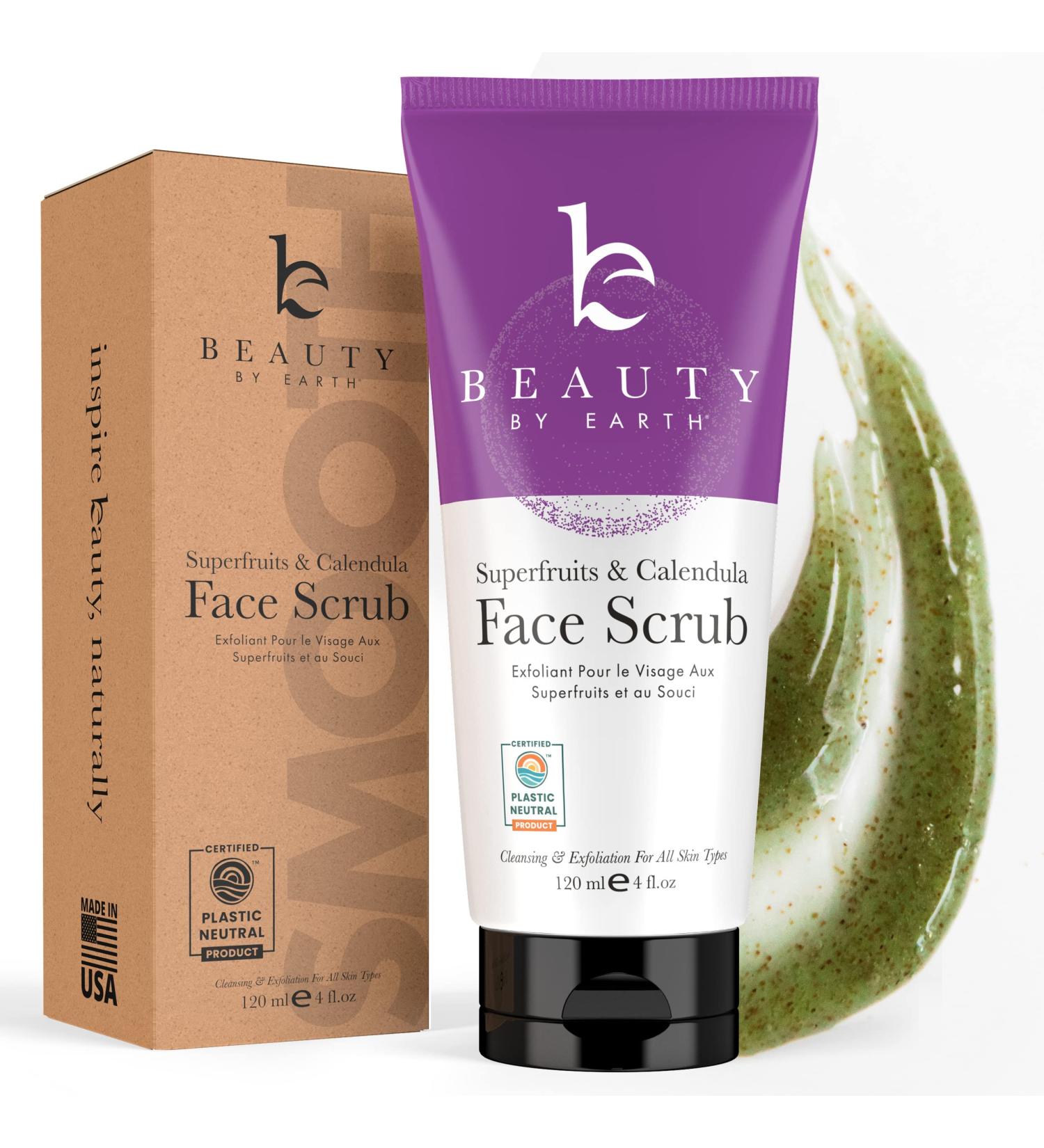 2-in-1 Exfoliating Face Scrub & Wash - Microdermabrasion Facial Scrub in Natural Base - 4 Fl Oz - Buy Online on GoSupps.com