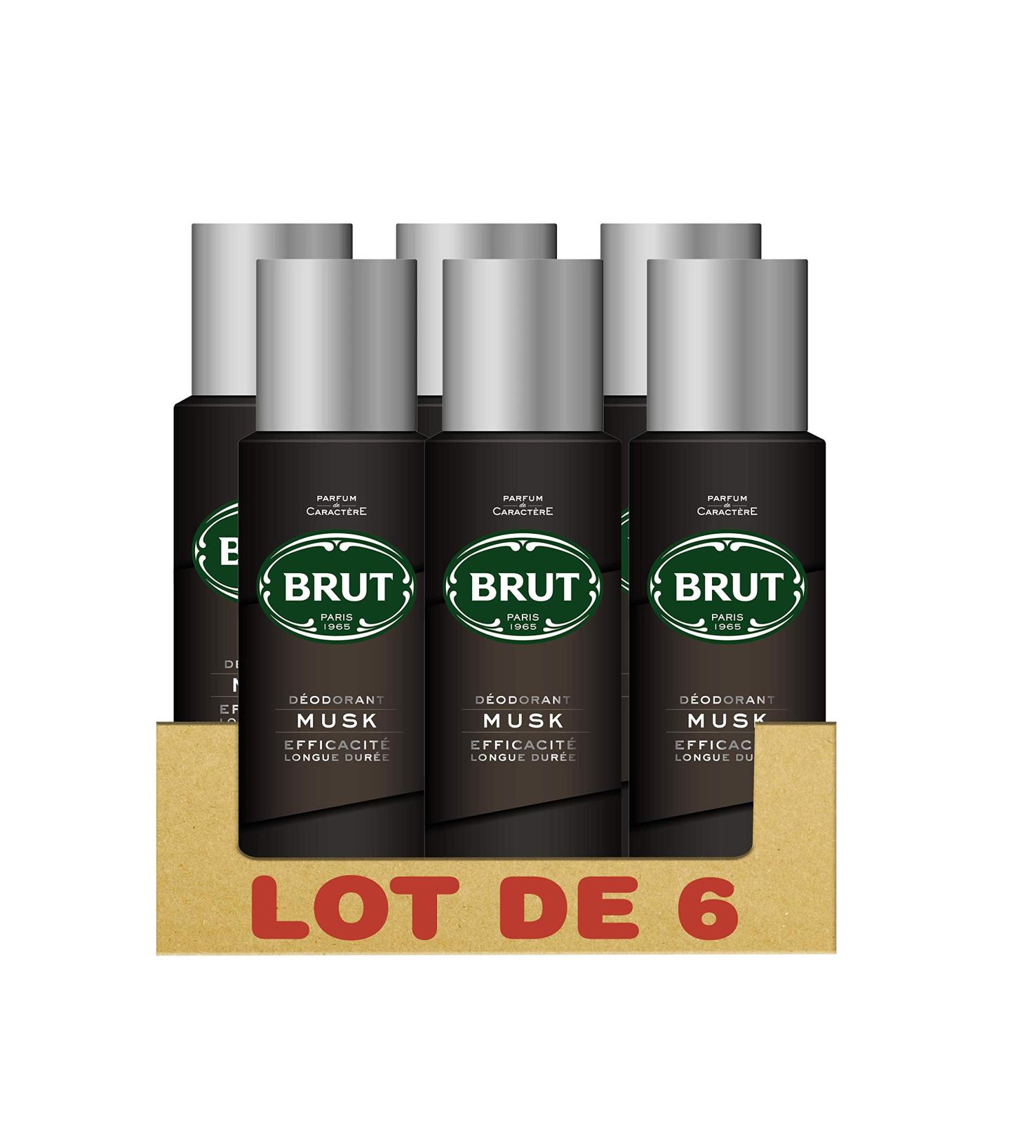 Brut Men's Deodorant Spray 200 ml - Pack of 6 - Buy Online on GoSupps.com