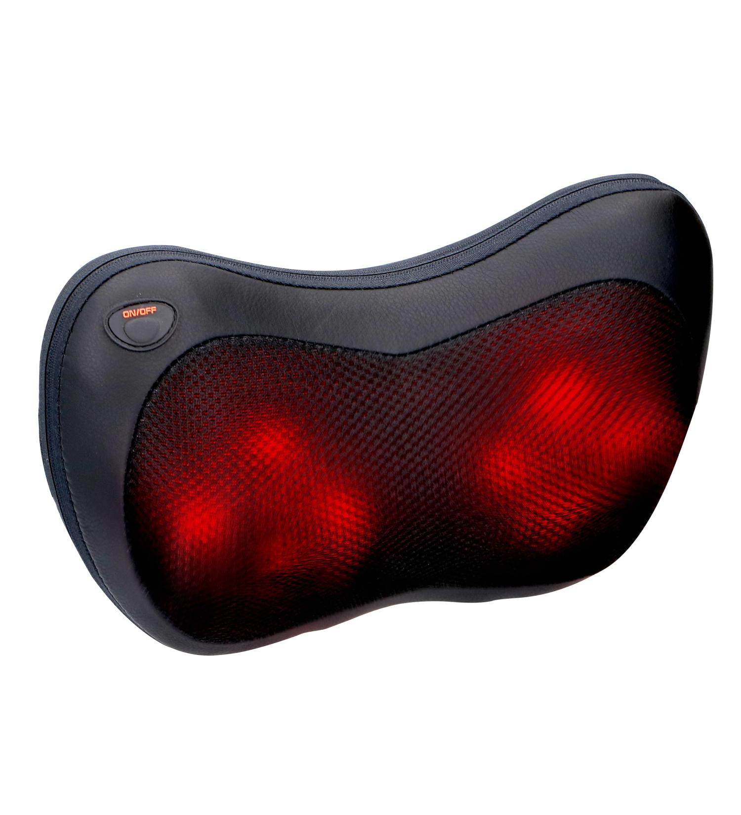 Grundig Massage Device - Infrared Heating Massage Cushion for Back & Neck | 4 Head Massage - Home & Car Use with 15-Minute Timer - Buy Online on GoSupps.com