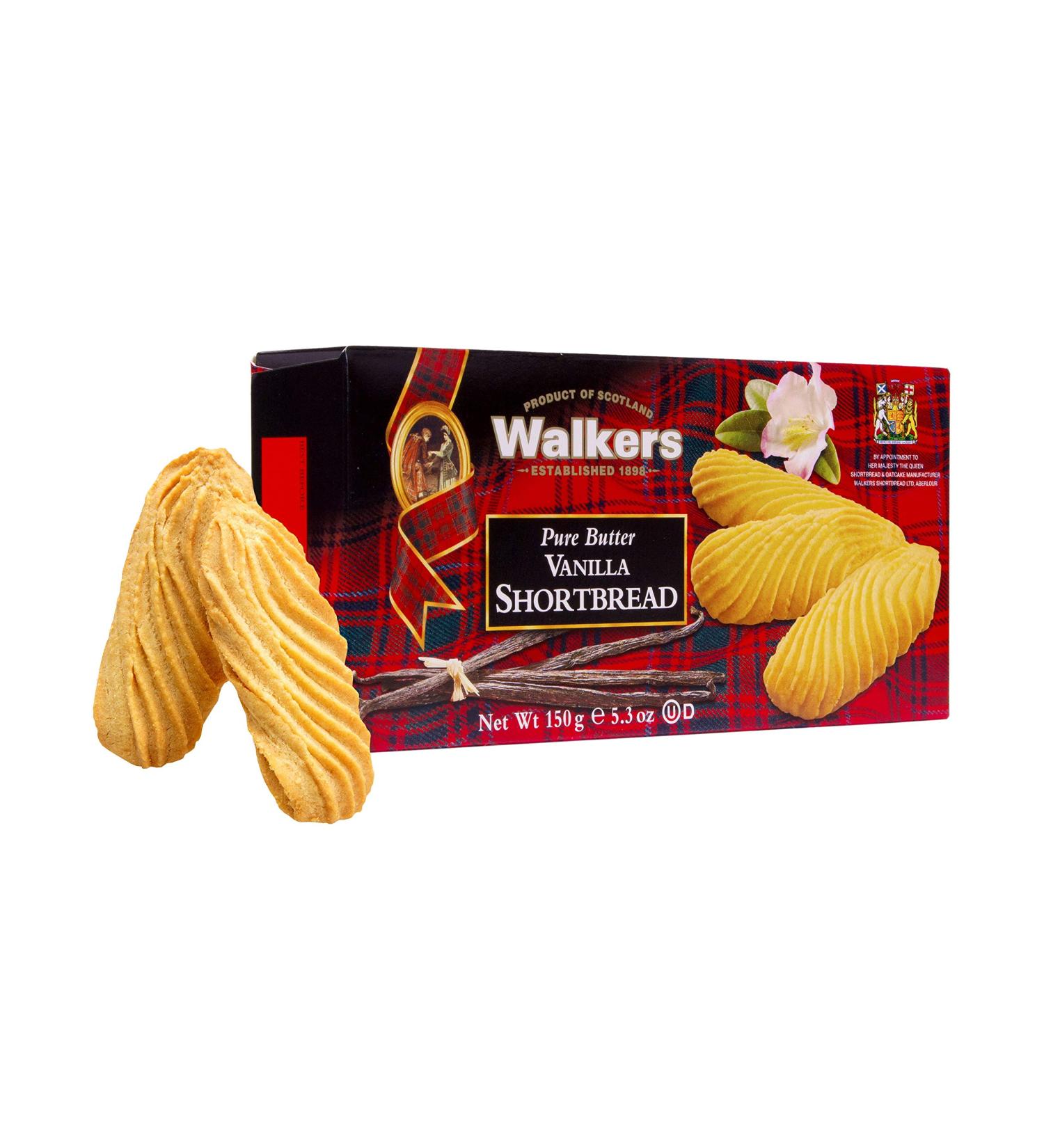 Walkers Shortbread Vanilla Cookies 5.3oz Box - Pack of 4 | Delicious Vanilla Flavor - Buy Online on GoSupps.com