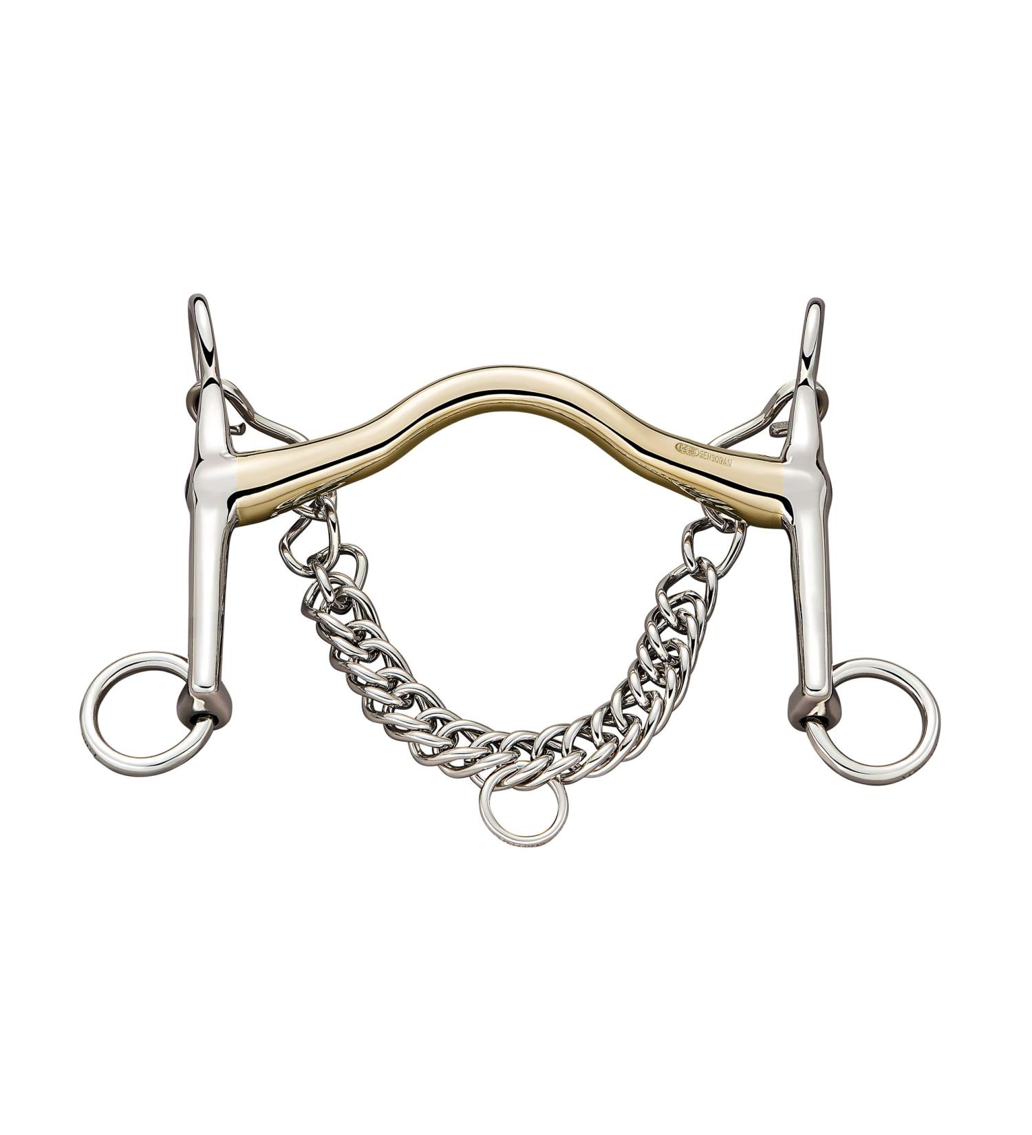 Sprenger Bemelmans curb bit 16mm - 5 cm bit - SENSOGAN/AUR silver 13.5