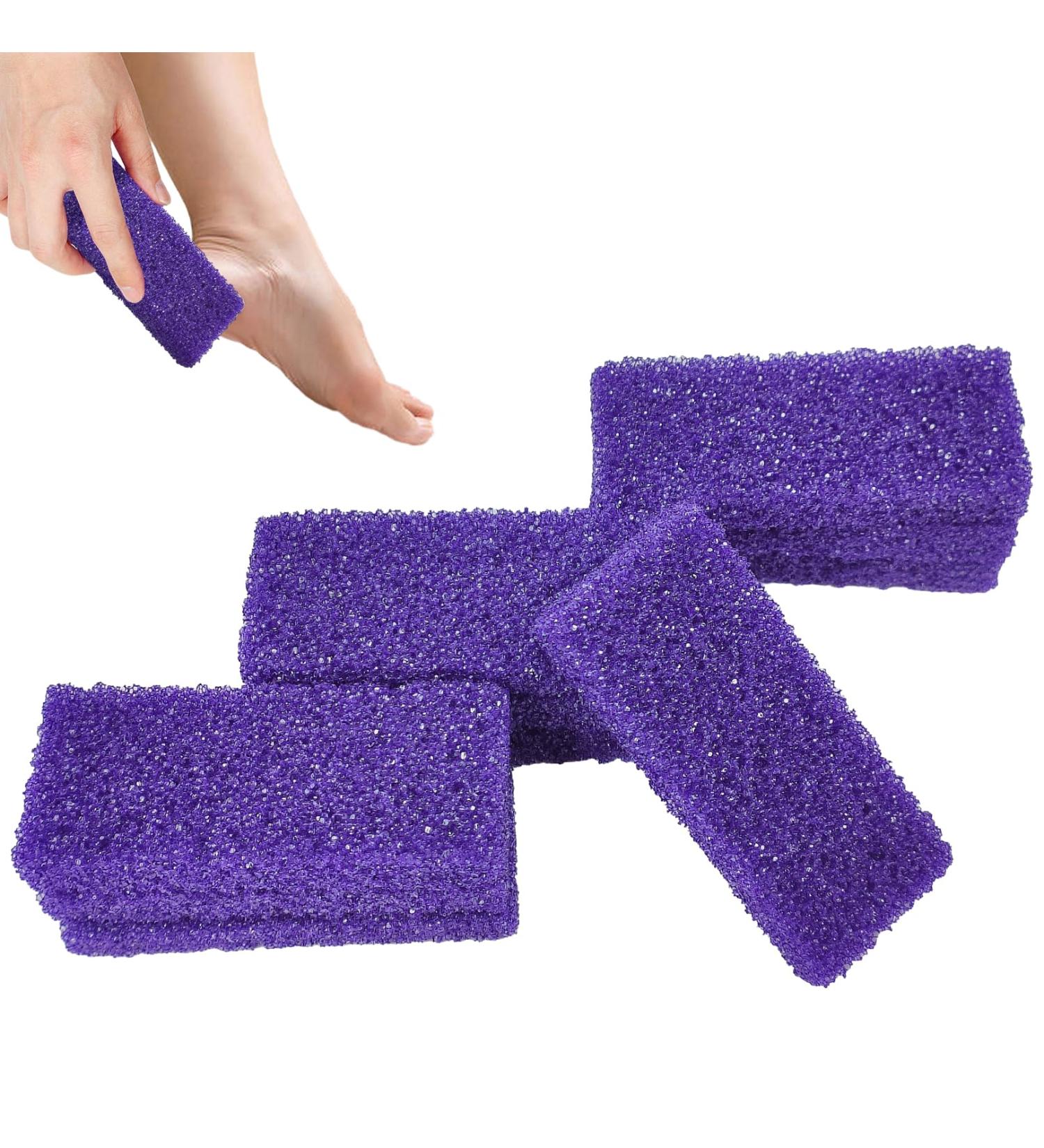 Pumice Stone for Feet Exfoliation - 10 Pcs, Dual Sided Foot Scrub for Hard Skin & Callus Removal - Ideal for Home & Salon Use - Buy Online on GoSupps.com