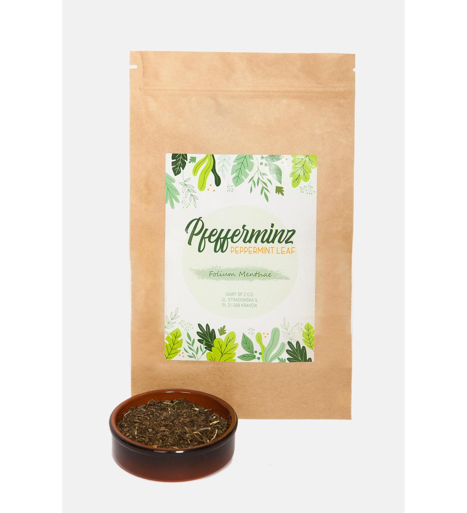 IGART Peppermint 1000g 1kg | Peppermint Leaves | Folium Menthae | 100% Crushed Mint Leaves | Natural Health Tea | Antibacterial Properties - Buy Online on GoSupps.com