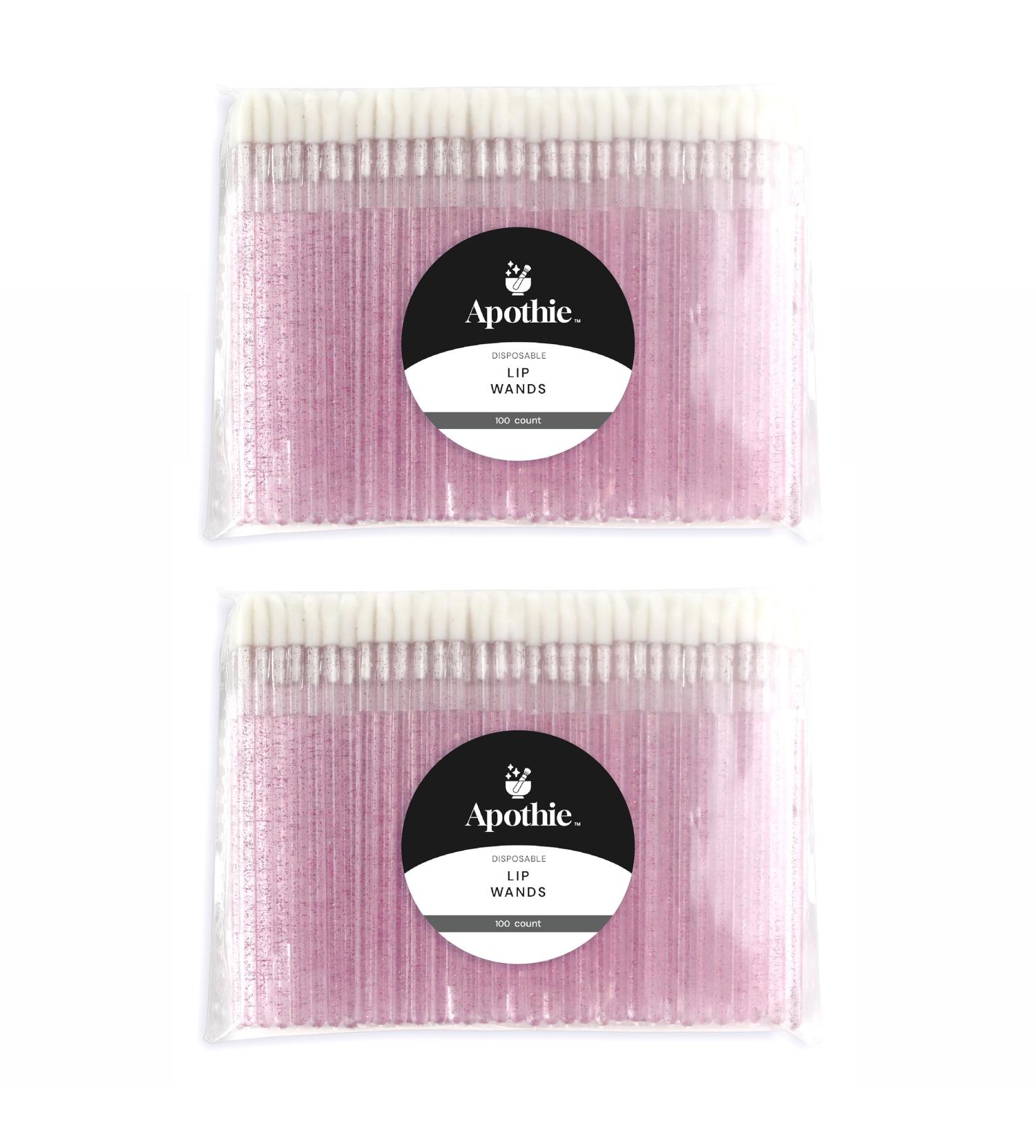 200 Disposable Lip Applicators Lint-Free Doe Foot Wands for Lip Gloss & Lash Extensions | Beauty Starter Kit - 200 Rose Pink Brushes - Buy Online on GoSupps.com