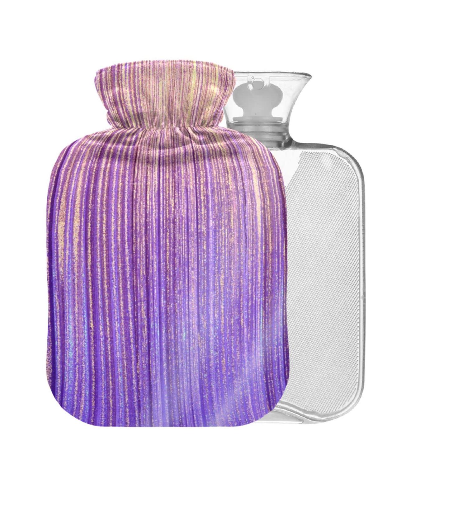 Hot Water Bottle with Cover 2L - Large Warm Therapy for Pain Relief & Back Pain Relief - Buy Online on GoSupps.com