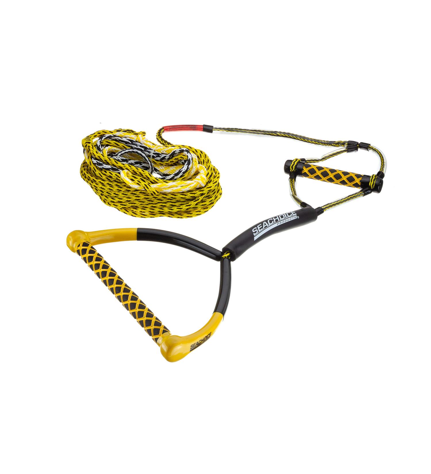 Seachoice 5-Section Wakeboard Rope - 75 Ft. Long - 15 In. Handle with Textured EVA Grip - 6 In. Trick Handle - Buy Online on GoSupps.com
