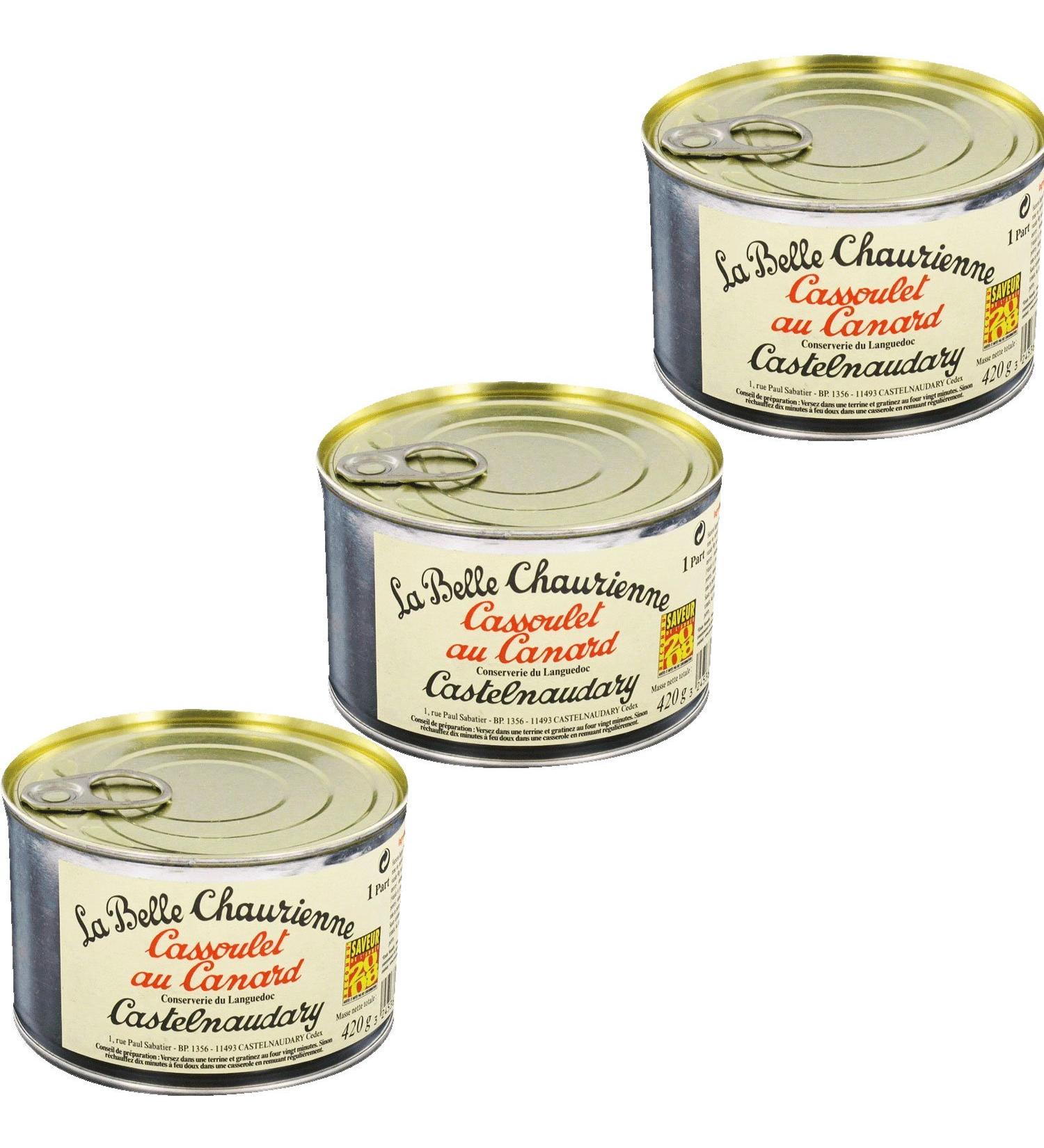 French cassoulet with duck confit - cassoulet au canard la belle Chaurienne - La Belle Chaurienne