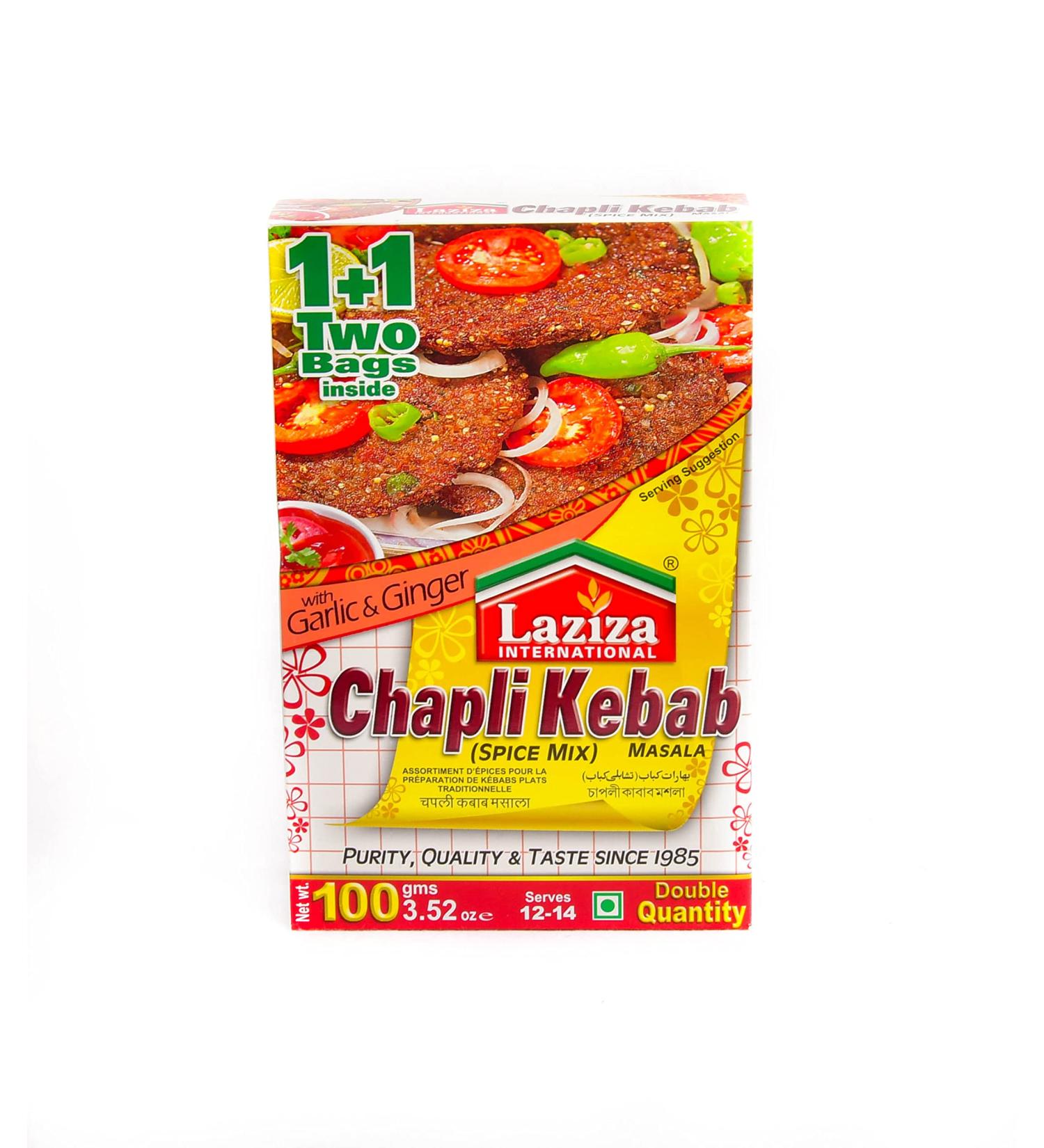  Laziza Laziza Chapli Kebab Spice Blend Masala 100 g - Buy Online on GoSupps.com