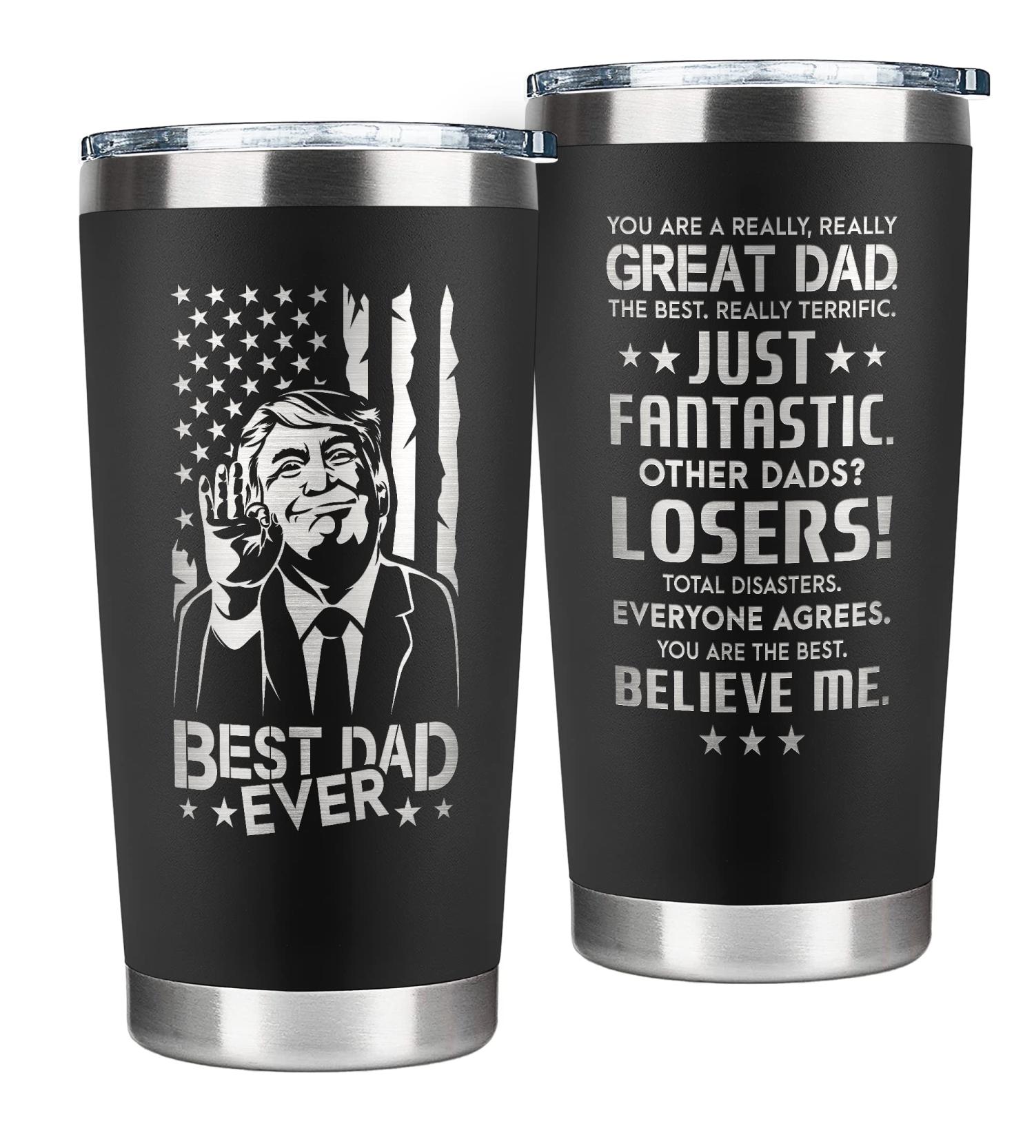 Dad Gifts - Engraved 20 Oz Tumbler for Father's Day and Birthday - Gift Ideas for Dad from Daughter, Son, Kids - Buy Online on GoSupps.com