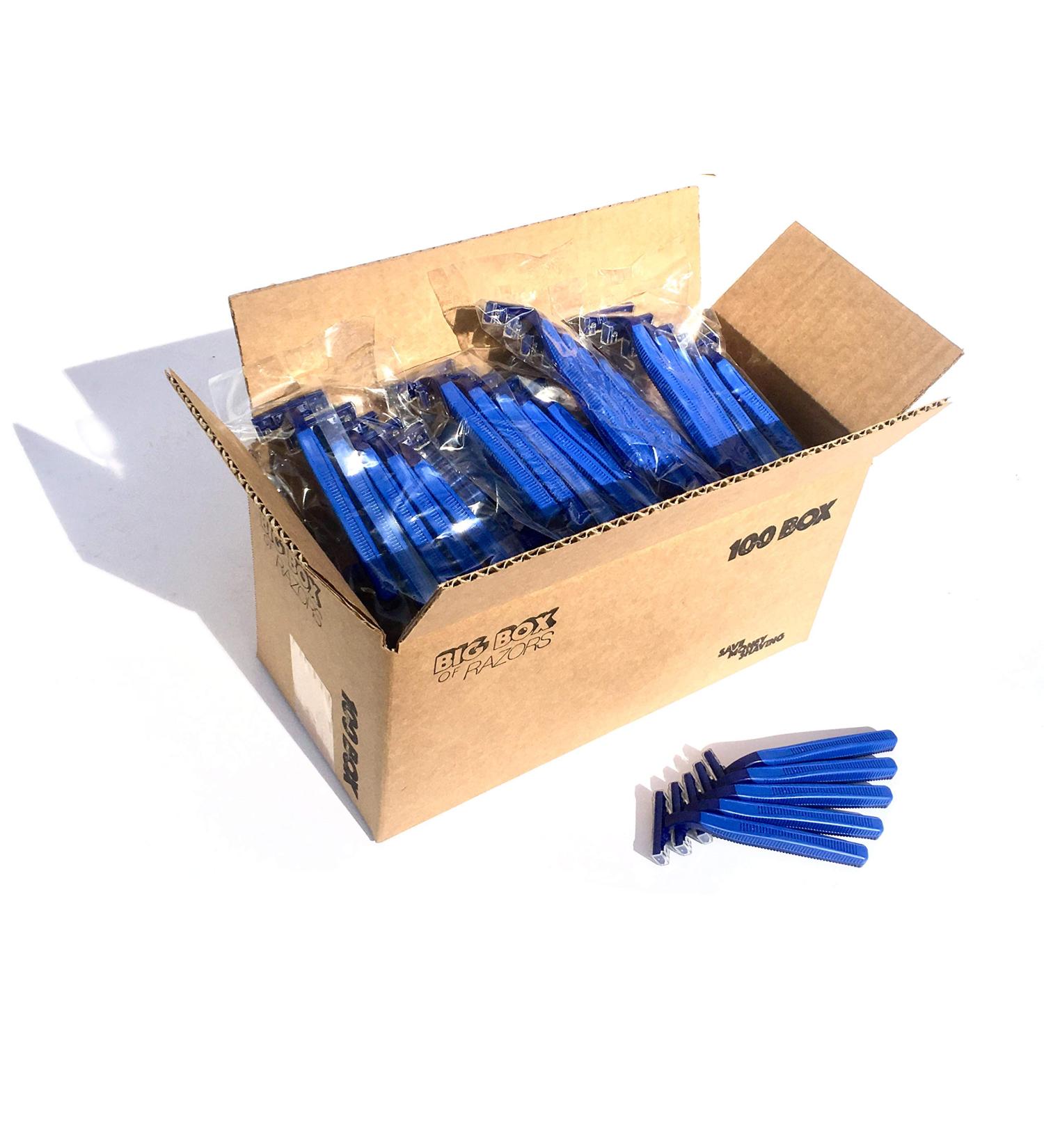 100 Premium Twin Blade Disposable Razors in Bulk | Ideal for Medical & Home Use - Quality Shaving Solutions - Buy Online on GoSupps.com