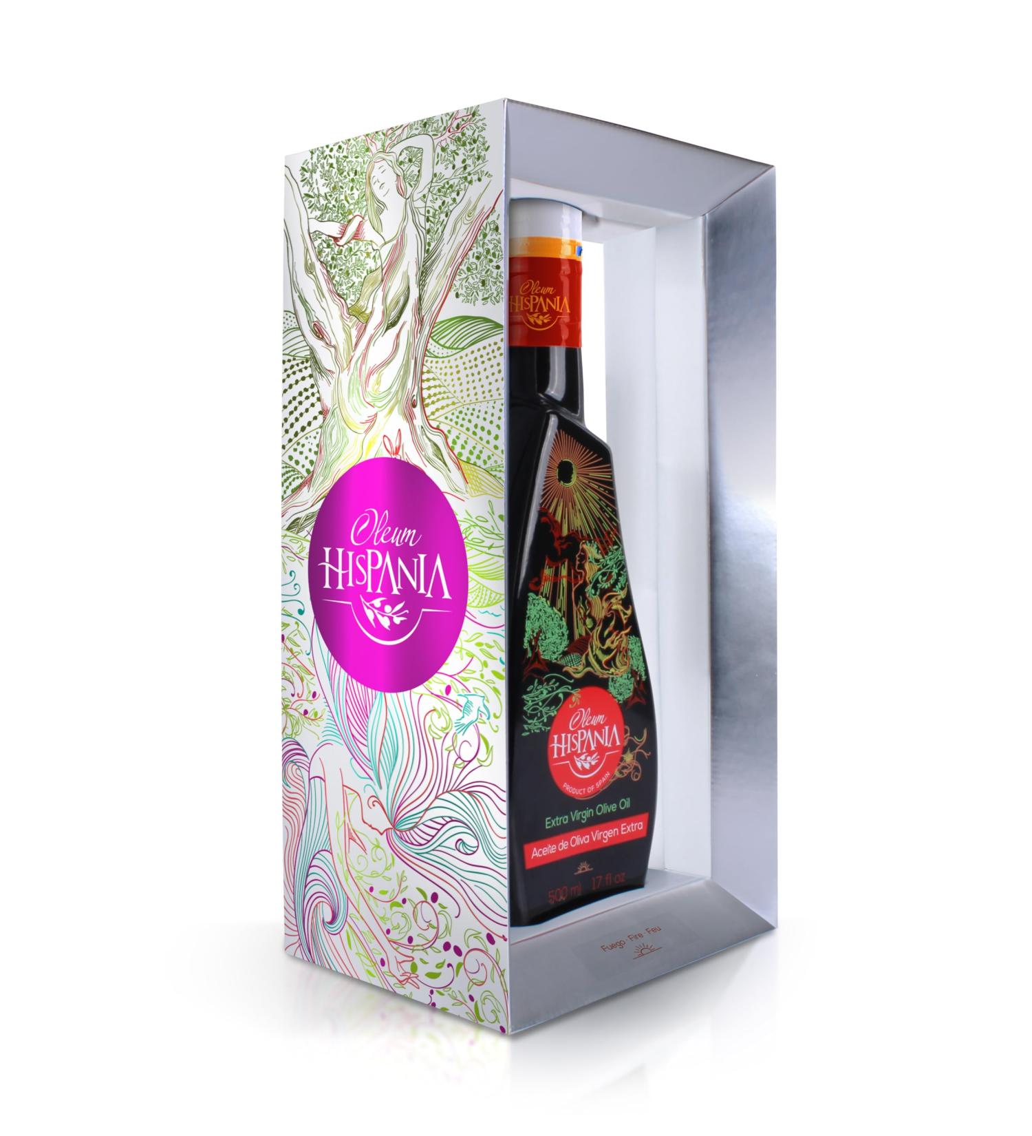 Oleum Hispania 4 elements Fuego Arbosana olive oil native extra box 500 ml