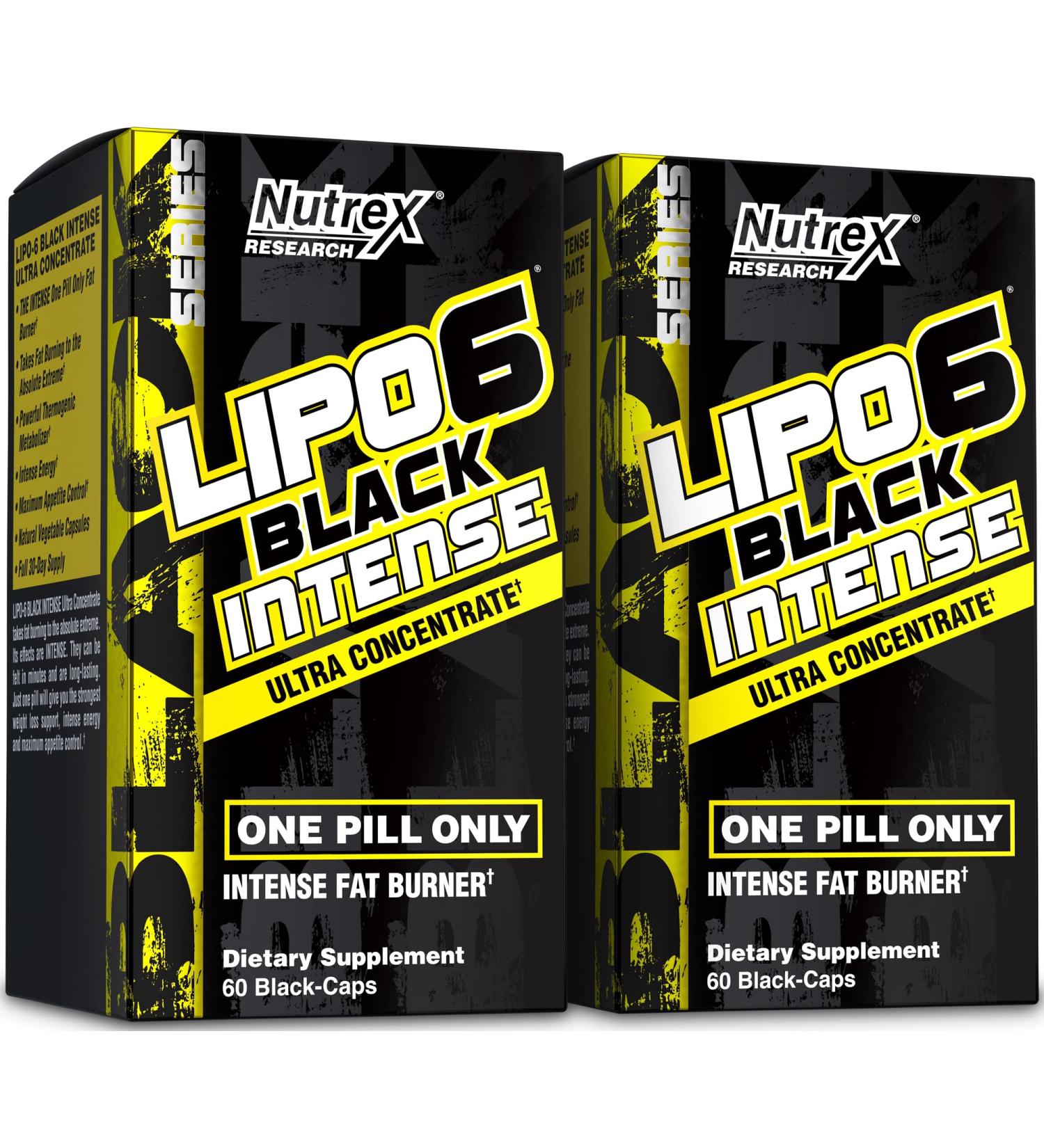 Nutrex Lipo-6 Black Intense Ultra Concentrate | Thermogenic Fat Burner | 60 Diet Pills x 2 - Buy Online on GoSupps.com