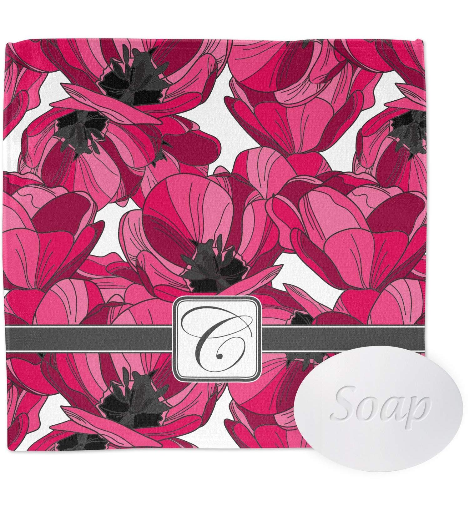 YouCustomizeIt Personalized Tulips Washcloth