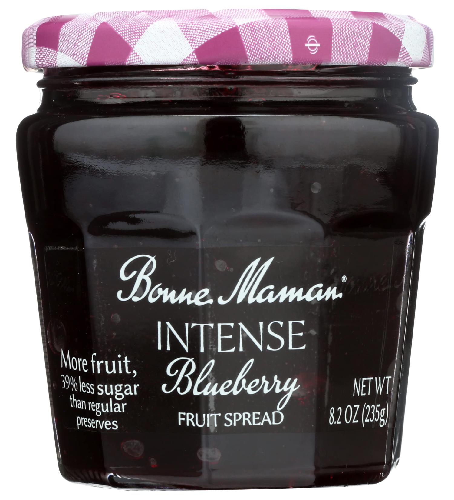 Bonne Maman Intense Blueberry Fruit Spread 8.2 oz - Delicious & All-Natural - Buy Online on GoSupps.com