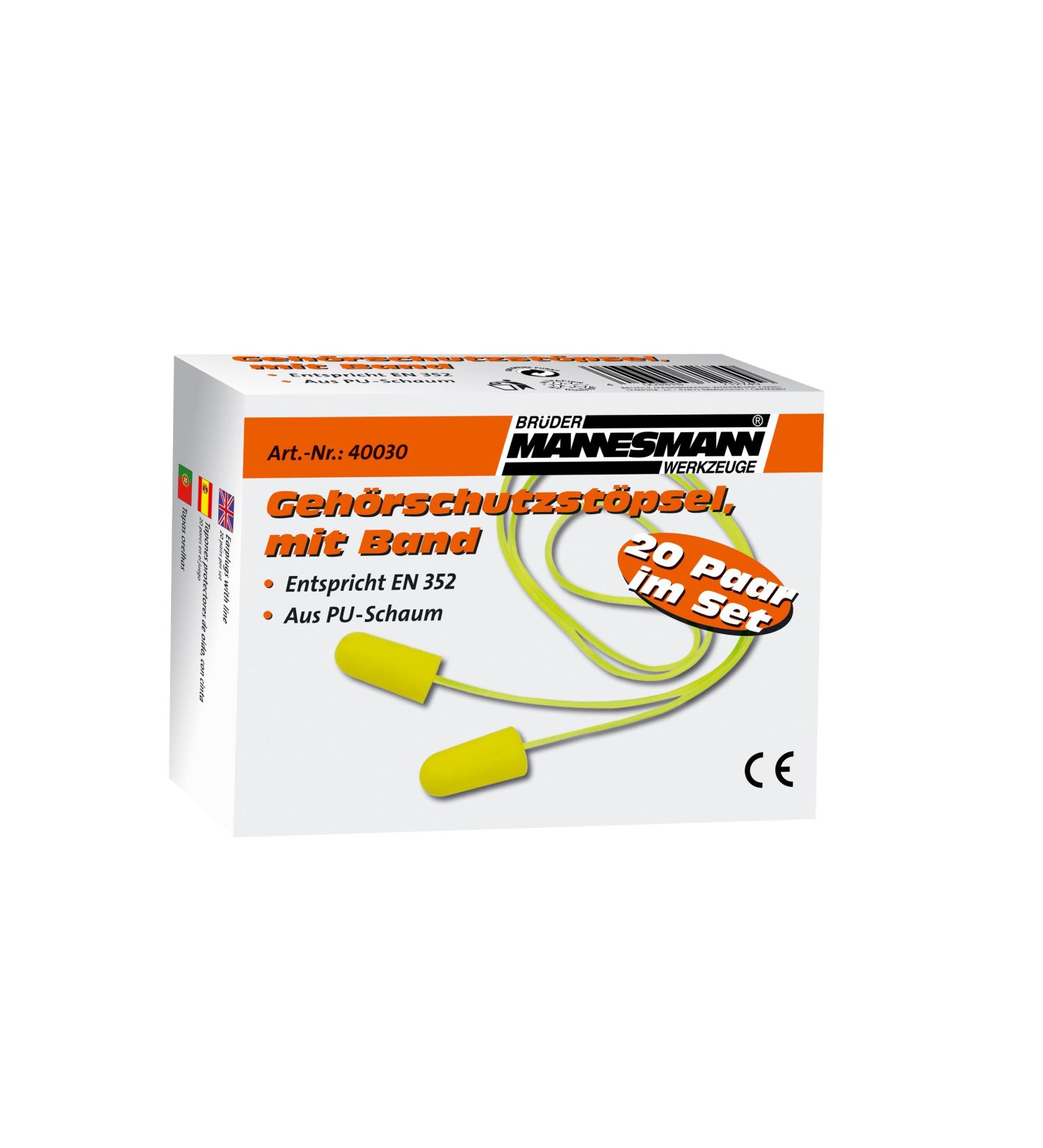 Mannesmann ear plugs PU M40030
