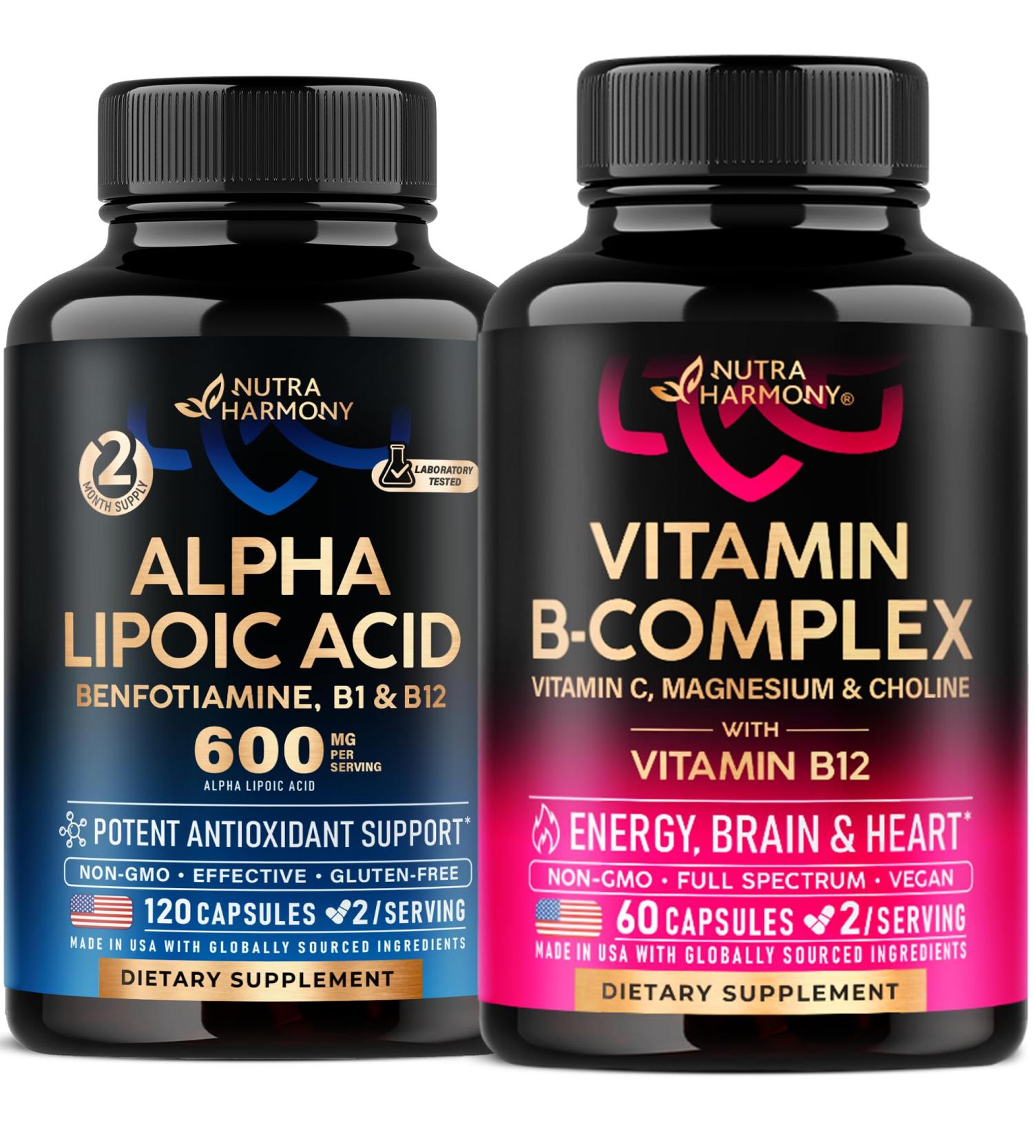 NUTRAHARMONY Alpha Lipoic Acid & Vitamin B Complex Capsules