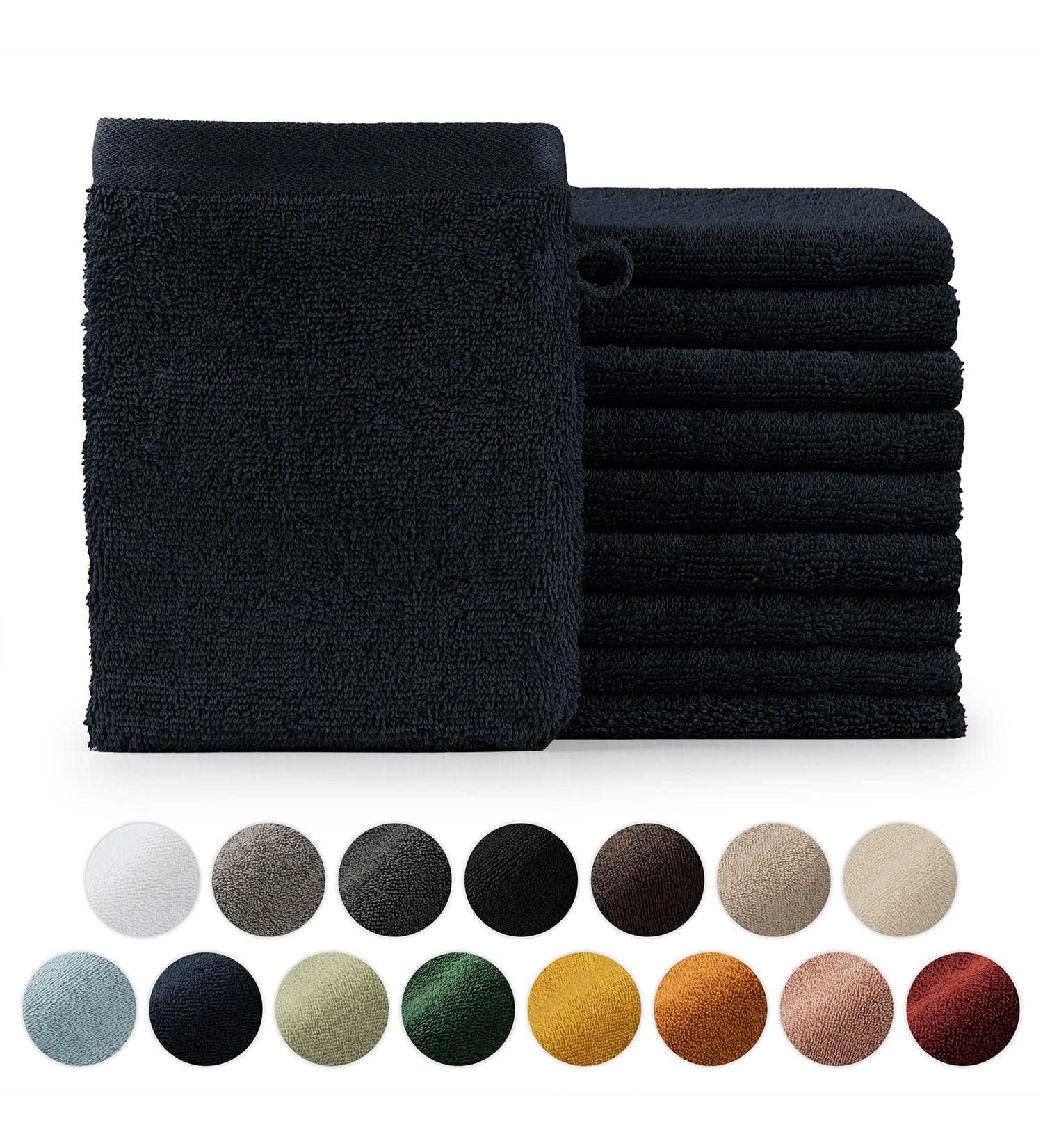 Blumtal - Wash Mitt - Pack of 10 Cotton Wash Mitts - Dark Blue Wash Mitt - Oeko-TEX Certified - Buy Online on GoSupps.com