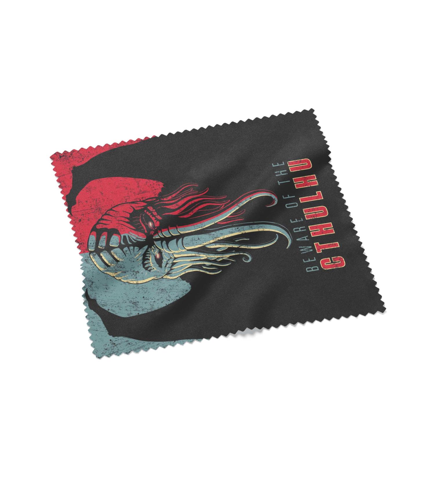 Urban Backwoods Beware Of The Cthulhu Microfiber Cloth Glasses Cleaning Cloth