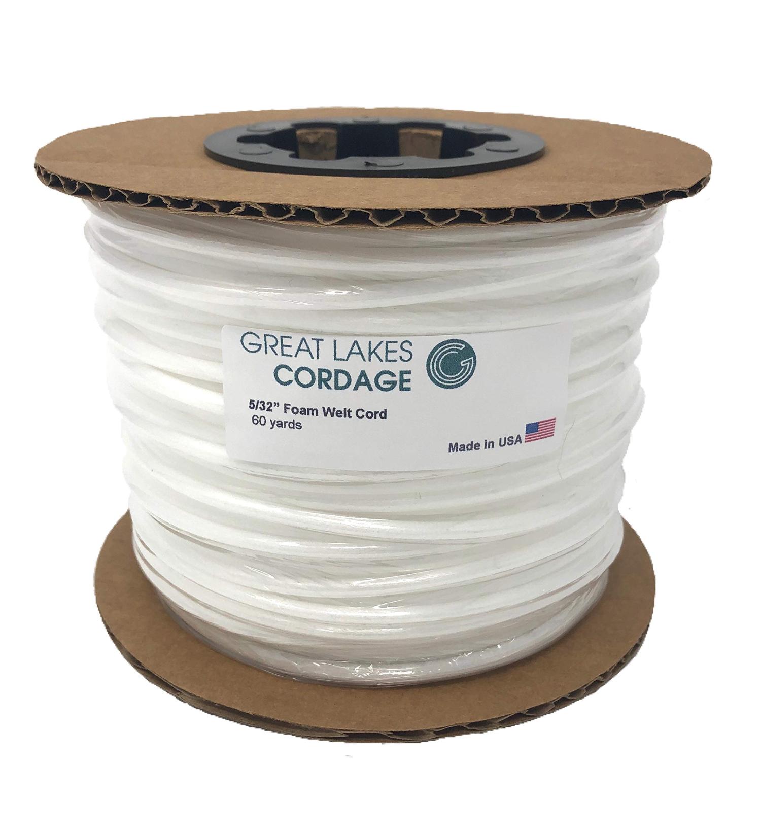 5/32 Upholstery Firm Plastic Foam Welt Cord Piping - 60 yds - Buy Online on GoSupps.com