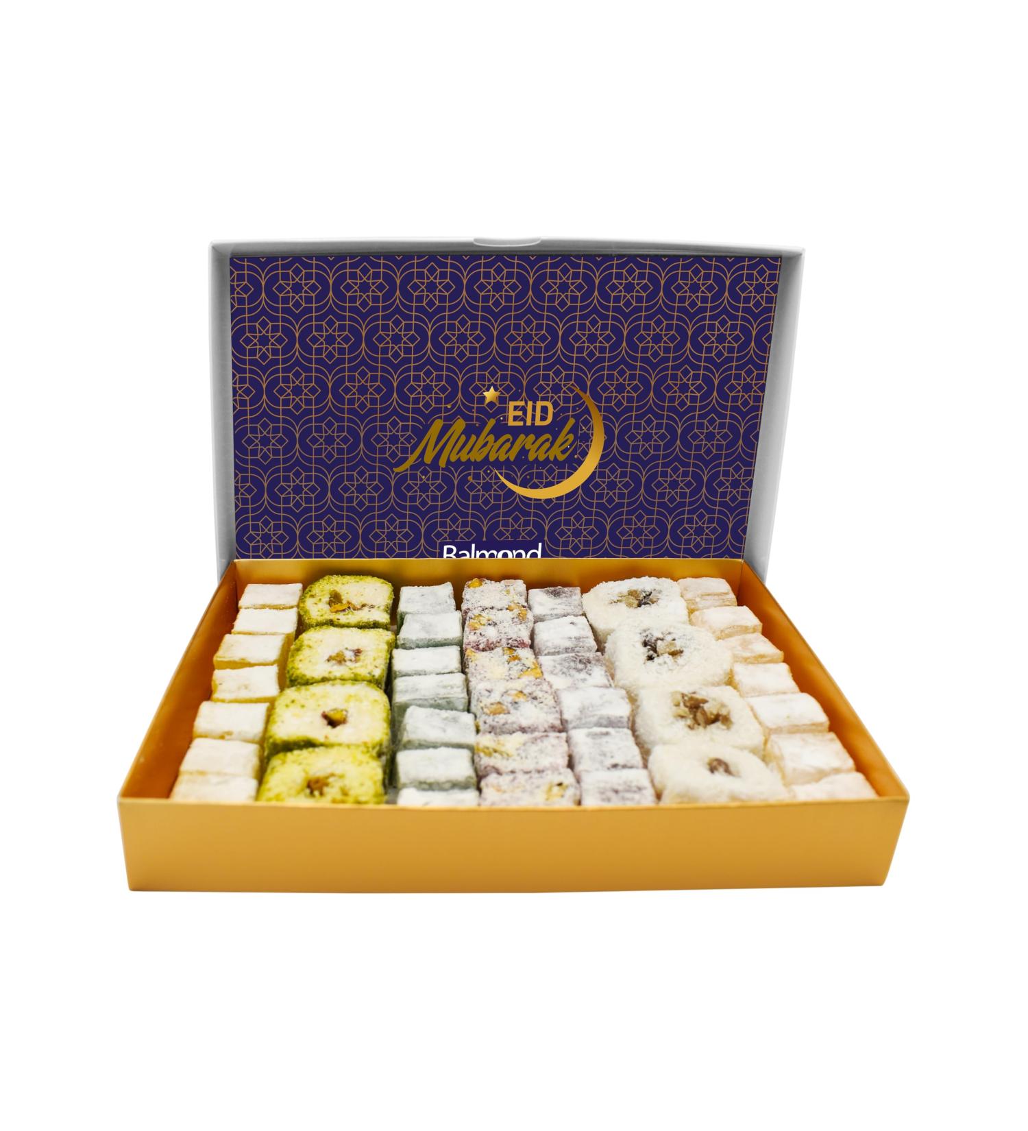 Balmond Premium Turkish Delight - 680g Gourmet Assortment Halal Gluten free Vegan Vegetarian Ramadan Eid - Buy Online on GoSupps.com