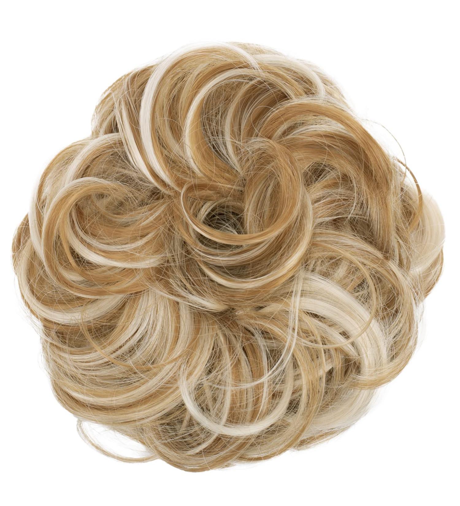CAISHA Messy Scrunchie Bun Voluminous Wavy Hairpiece in Strawberry Blonde Mix #26H613 - Heat-resistant Synthetic Fibres by PRETTYSHOP - Buy Online on GoSupps.com
