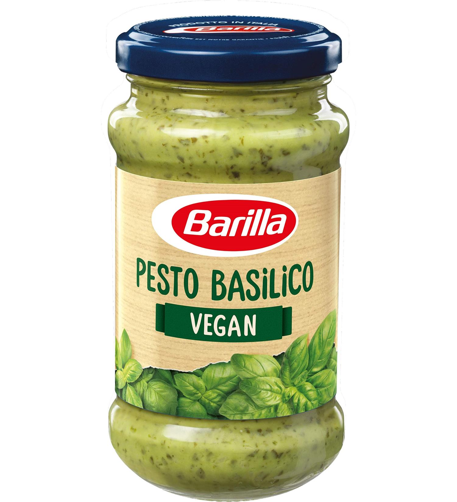 Barilla Green Pesto Basilico Vegan - Pack of 8 (8x195g) | Buy Authentic Italian Pesto Online - International Shipping Available - Buy Online on GoSupps.com