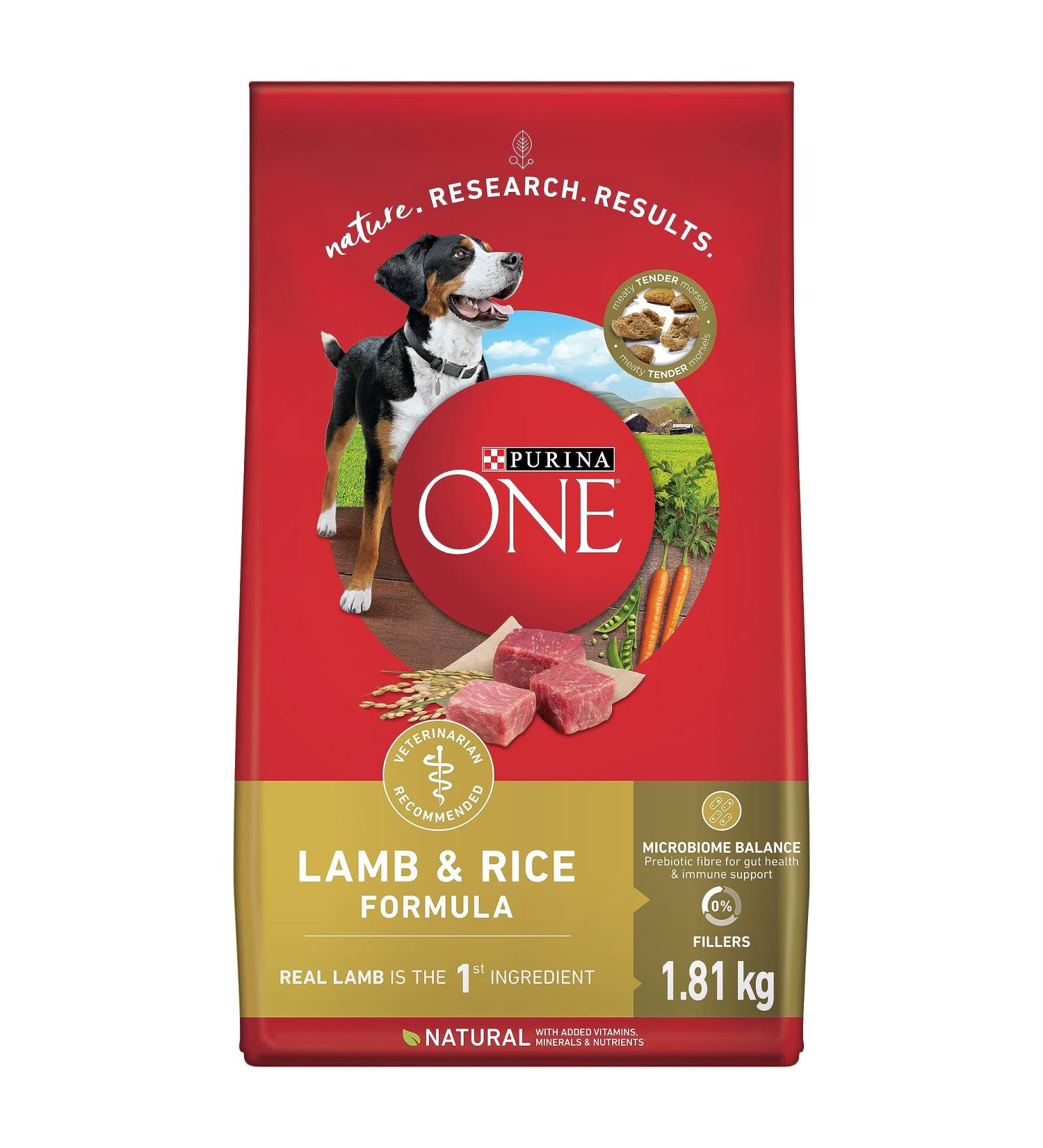 Purina ONE Dry Dog Food Lamb & Rice - 1.81 kg Bag 1.81 kg (Pack of 1) Dry Dog Food - Buy Online on GoSupps.com