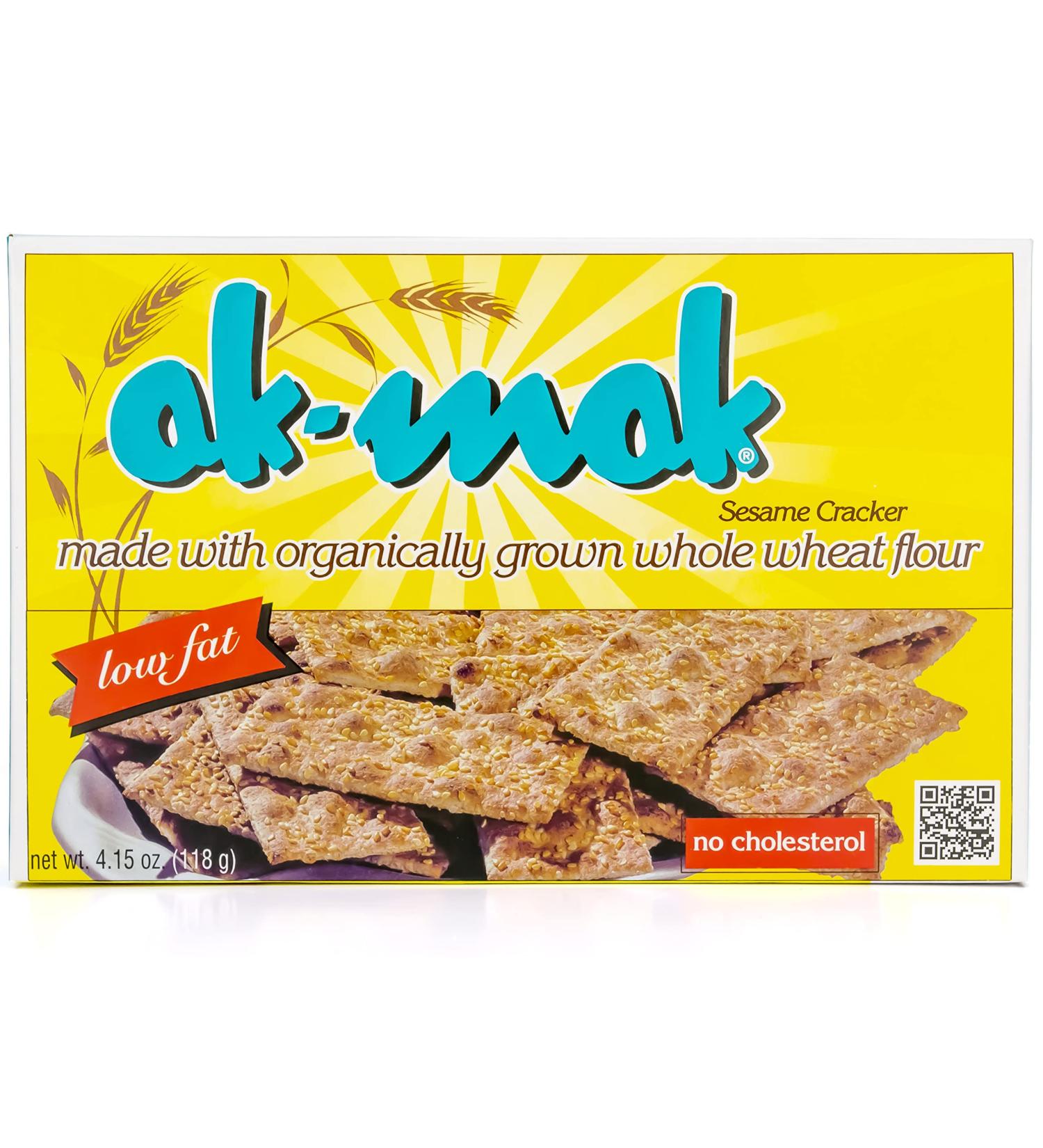 Ak-Mak Sesame Crackers 4.15-Ounce Boxes (Pack of 3) - Nutritious Whole Grain Snack - Buy Online on GoSupps.com