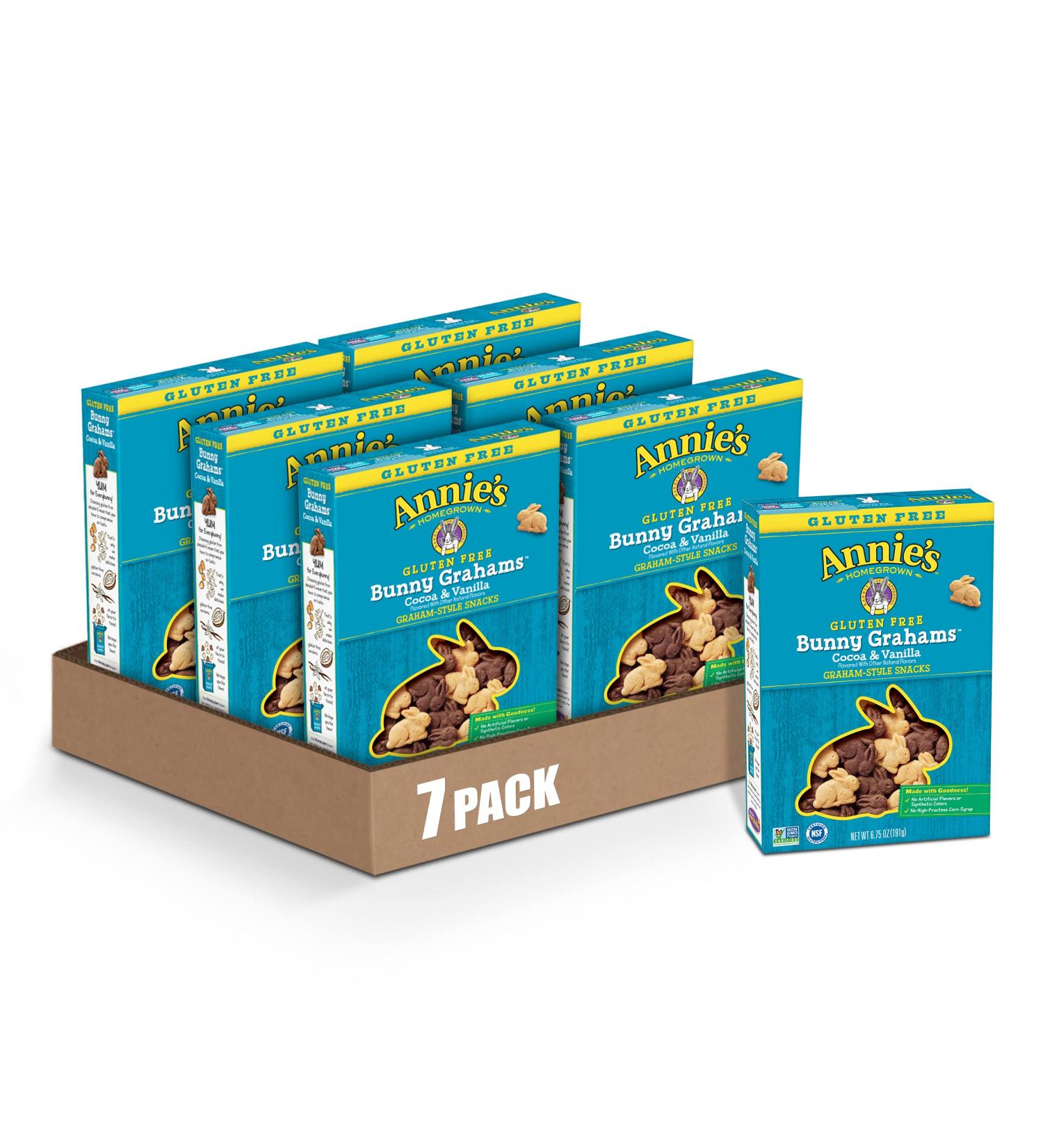 Annie's Gluten Free Cocoa & Vanilla Bunny Cookies 47.25 oz (Pack of 7) - Buy Online on GoSupps.com