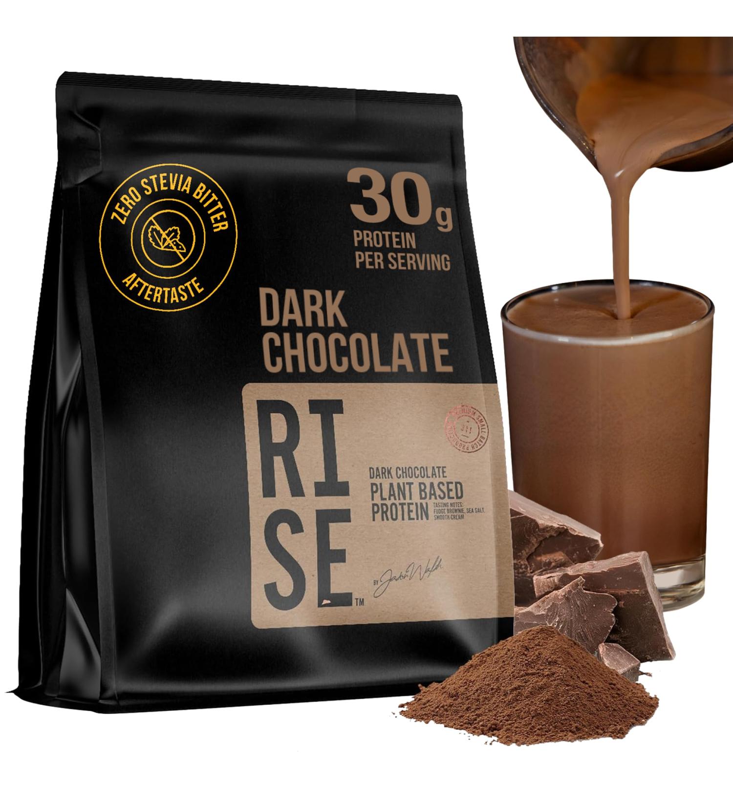 Plant-Based Protein Powder for Men and Women 30g Complete Plant Protein and 3g Leucine Zero Bloat Gourmet Cocoa Smooth Texture Dark Chocolate 15 Servings - Scoop Not Included Dark Chocolate 1 Pouch - Buy Online on GoSupps.com