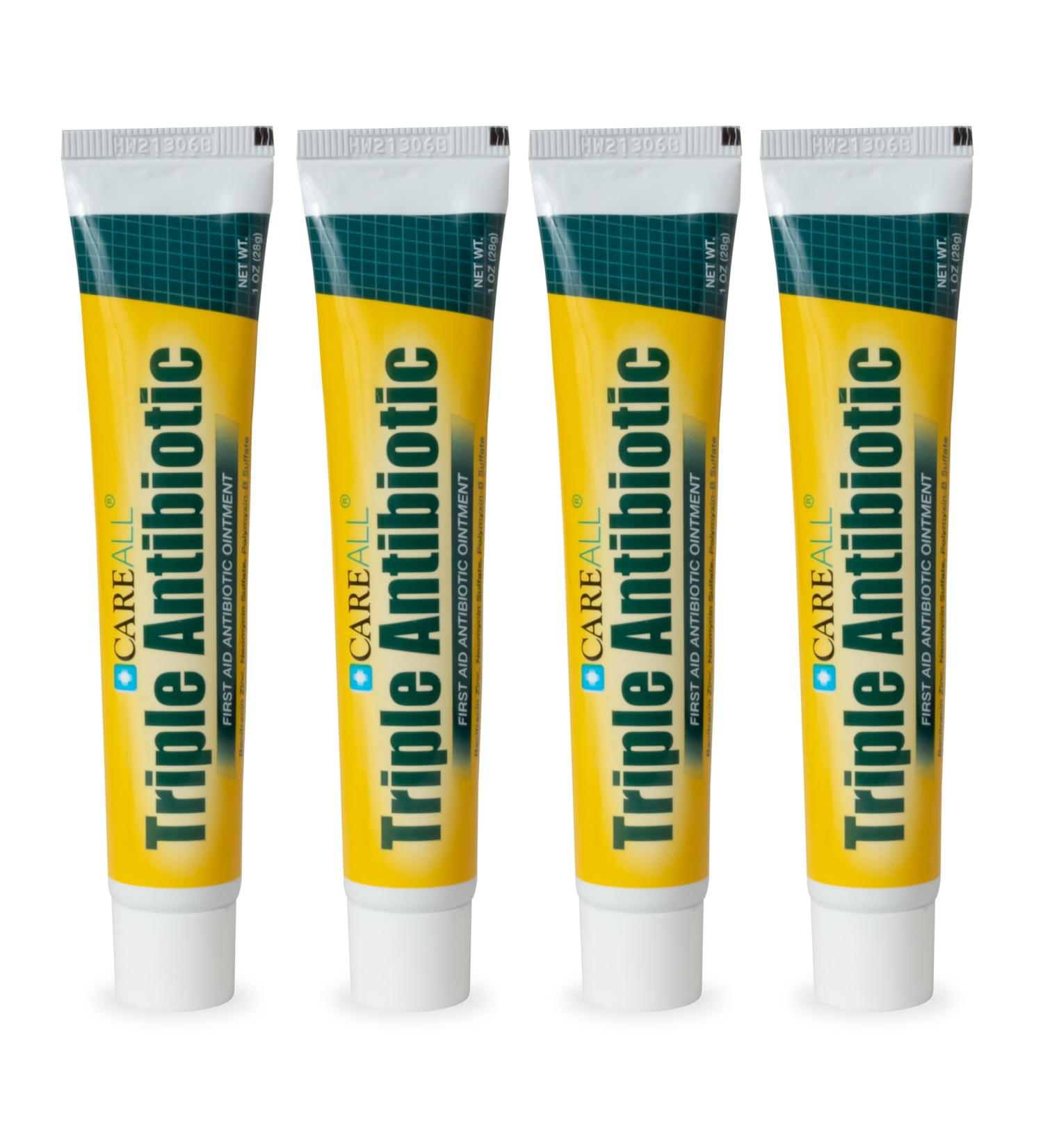 CareAll Triple Antibiotic Ointment 1.0 oz (4 Pack) First Aid Ointment for Minor Scrapes Cuts and Burns to Help Prevent Infection Compare to The Active Ingredients of The Leading Brand 1 Ounce (Pack of 4) - Buy Online on GoSupps.com