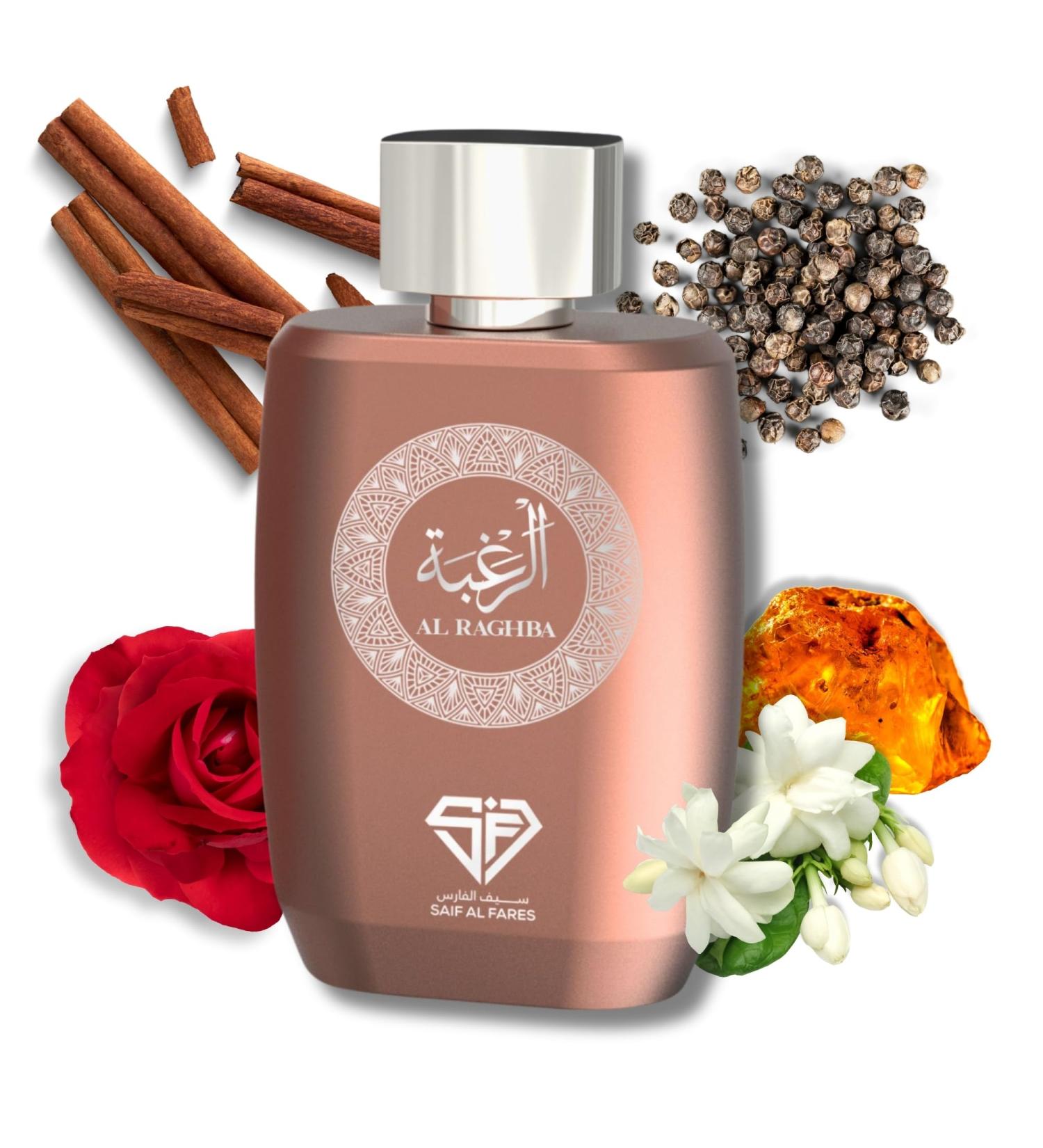 Al Raghba - Luxurious Arabian Perfume with Spicy Floral Woody scents | Alcohol Free & Long Lasting for Women & Men Perfume 3.4 Fl. Oz. - Buy Online on GoSupps.com
