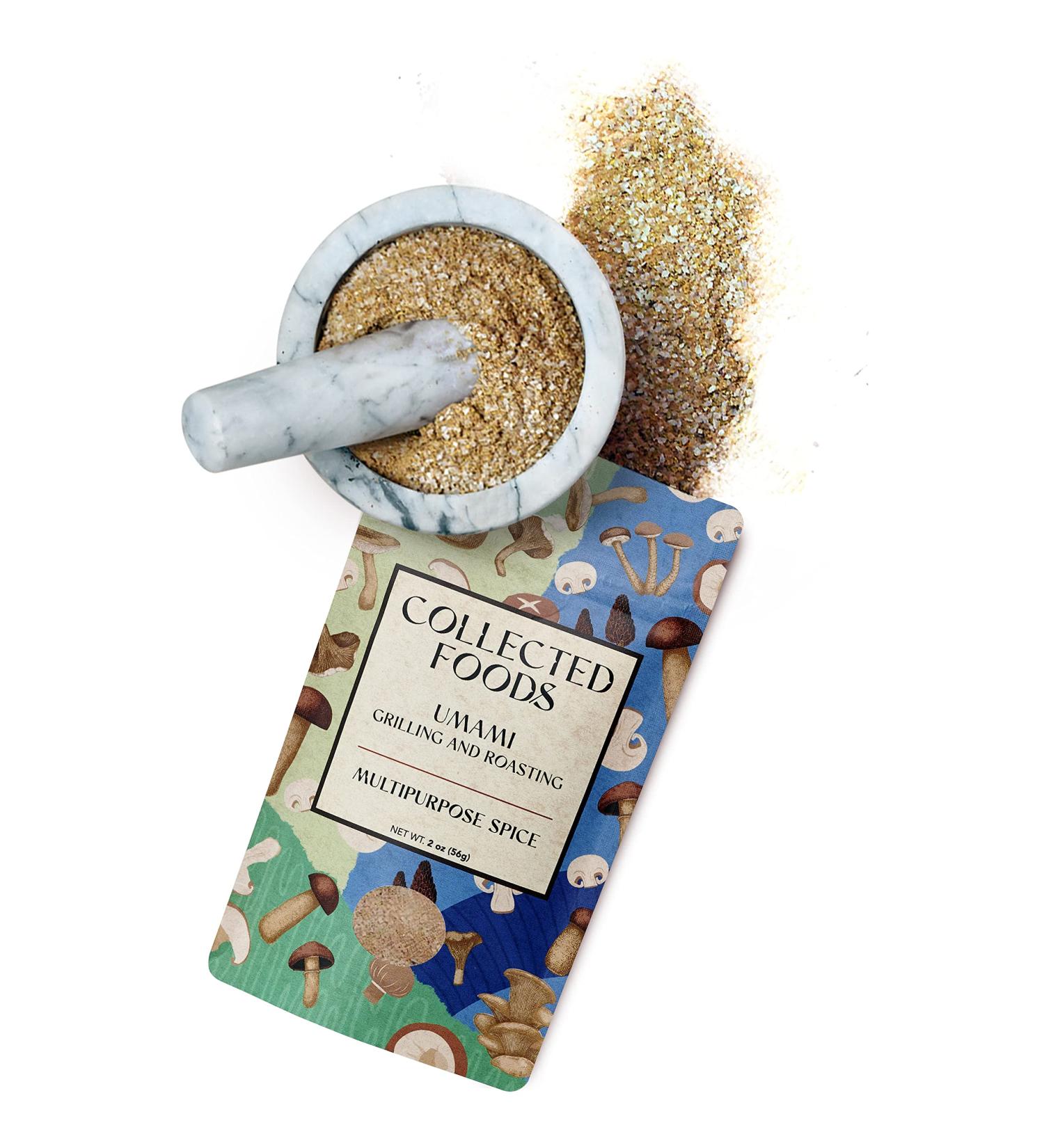 Collected Foods Premium Gourmet Umami Mushroom Powder - Small Batch Crafted Umami Seasoning - Buy Online on GoSupps.com