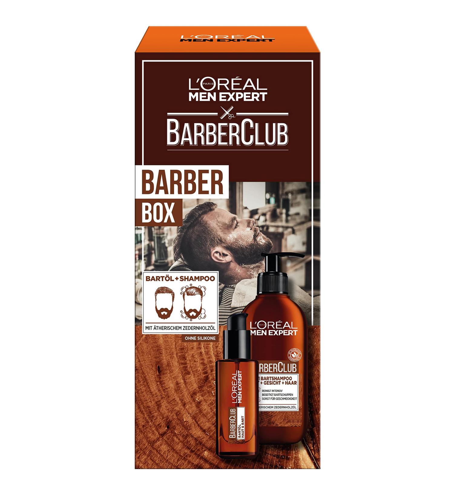 L'Or al Men Expert Beard Care Set - Gift Set with Beard Shampoo & Oil Cedar Wood - 200ml & 30ml for Men - Buy Online on GoSupps.com