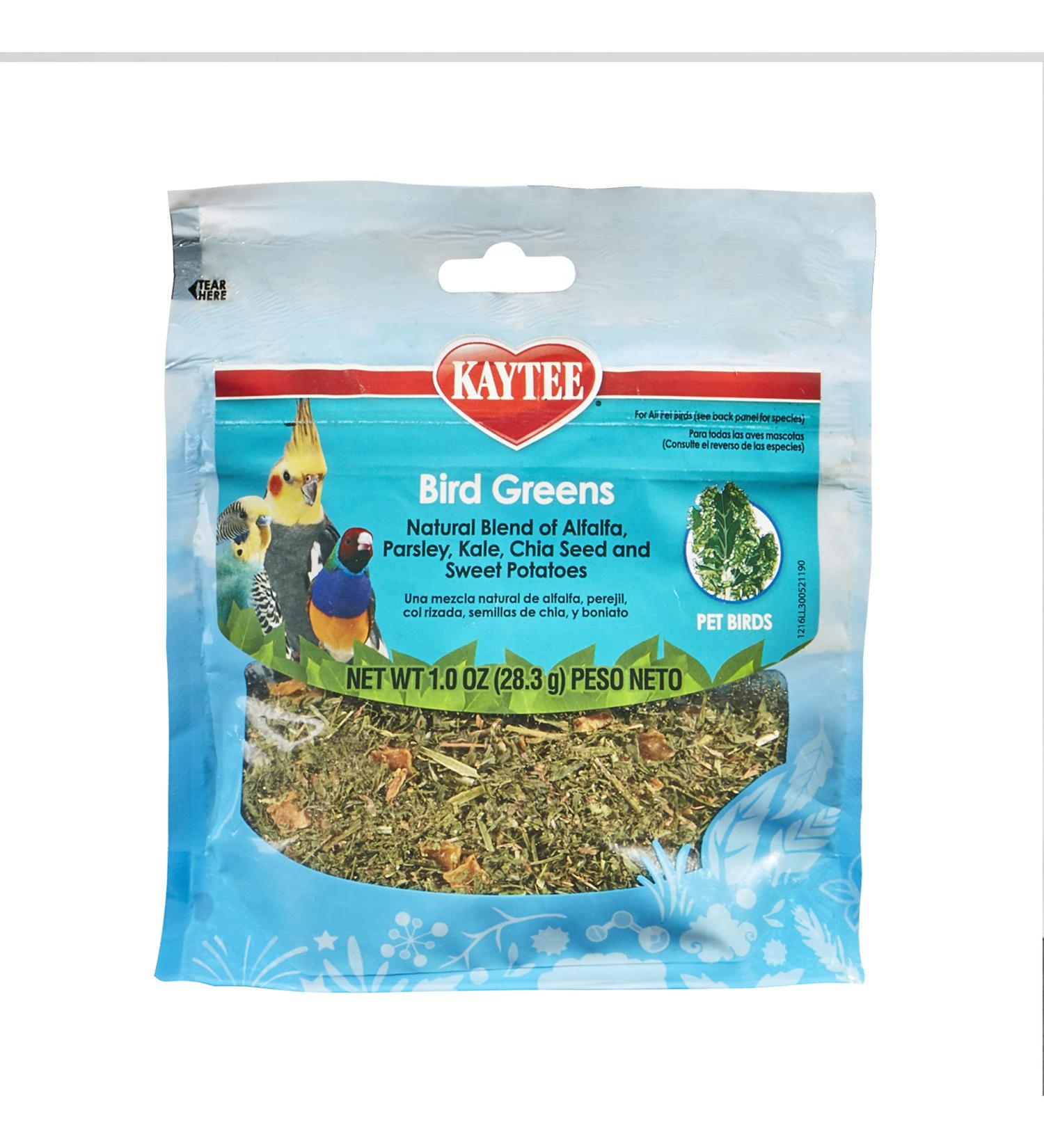Kaytee Bird Greens 1 oz - Nutritious Bird Treat for Health & Vitality - Buy Online on GoSupps.com