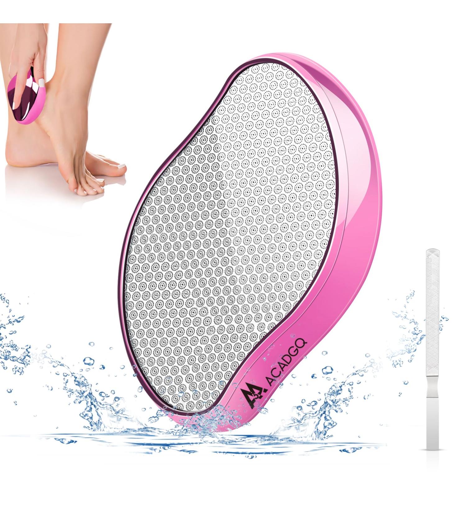 Buy Nano Glass Corneal Remover - 2 in 1 Wet & Dry File for Safe Fast Home Foot Care | Pink Color | International Shipping Available - Buy Online on GoSupps.com
