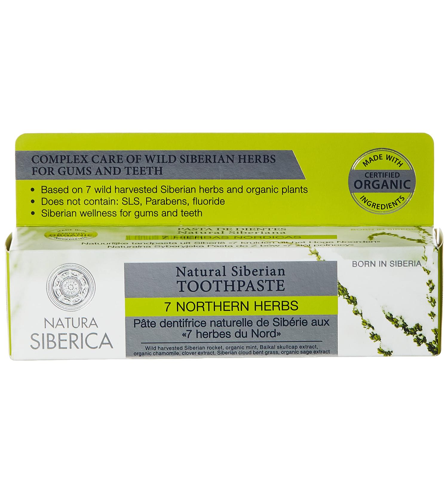 Natura Siberica Natural Siberian Toothpaste with 7 Northern Herbs - 100g | Organic & Eco-Friendly Dental Care - Buy Online on GoSupps.com