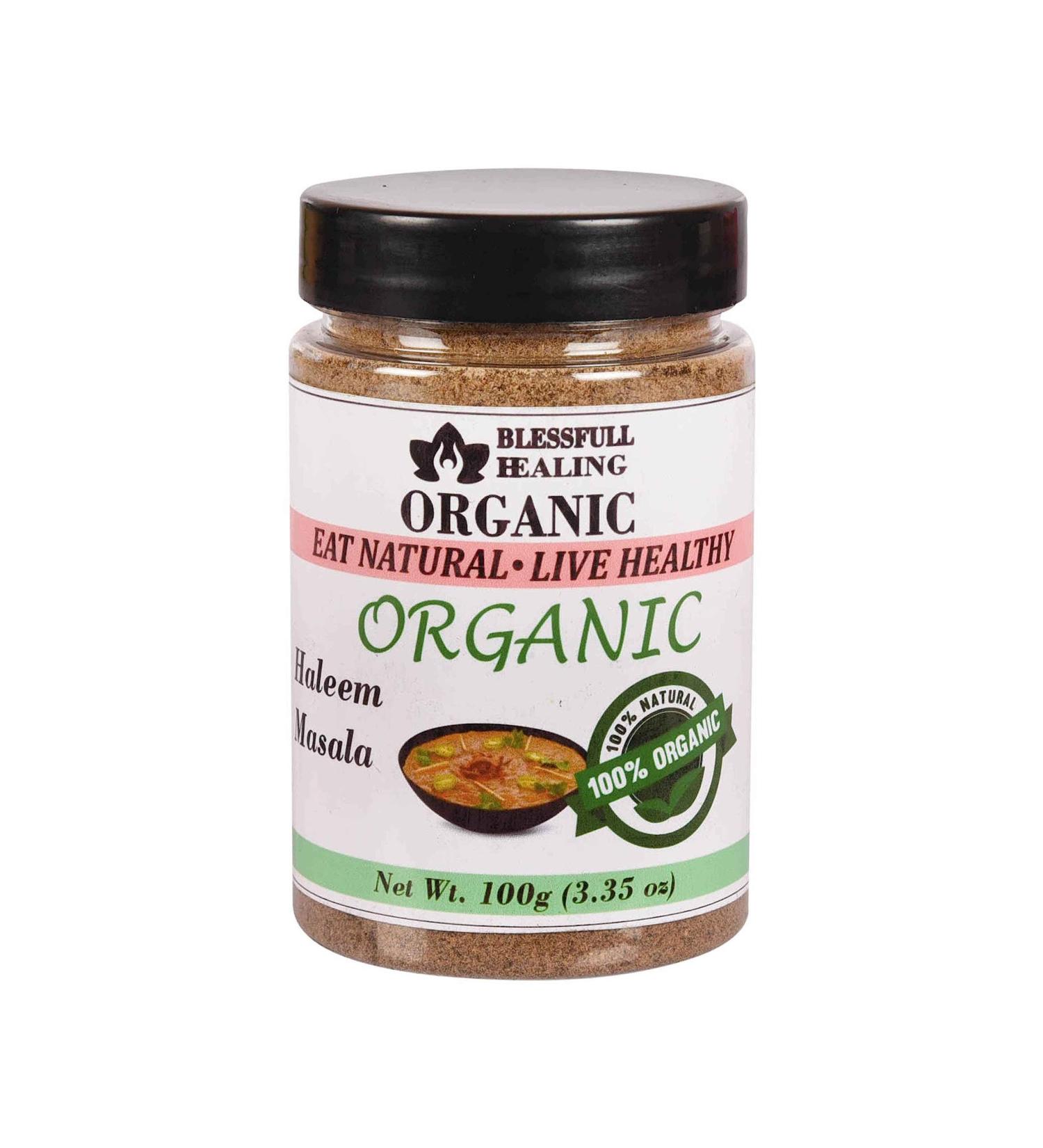 Blessfull Healing Organic Haleem Masala 100 Gram Airtight Container (Packing May Vary) 100 Gram 3.35 oz - Buy Online on GoSupps.com