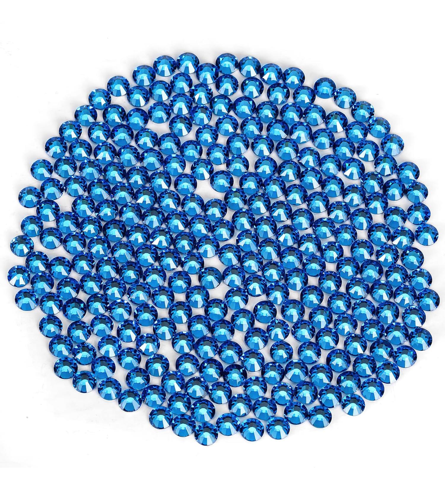 Yhmq 1440pcs Capri Blue Rhinestones for Nails - SS12 Nail Crystals (2.8mm & 3.0mm) - Perfect for DIY Nail Art - Buy Online on GoSupps.com